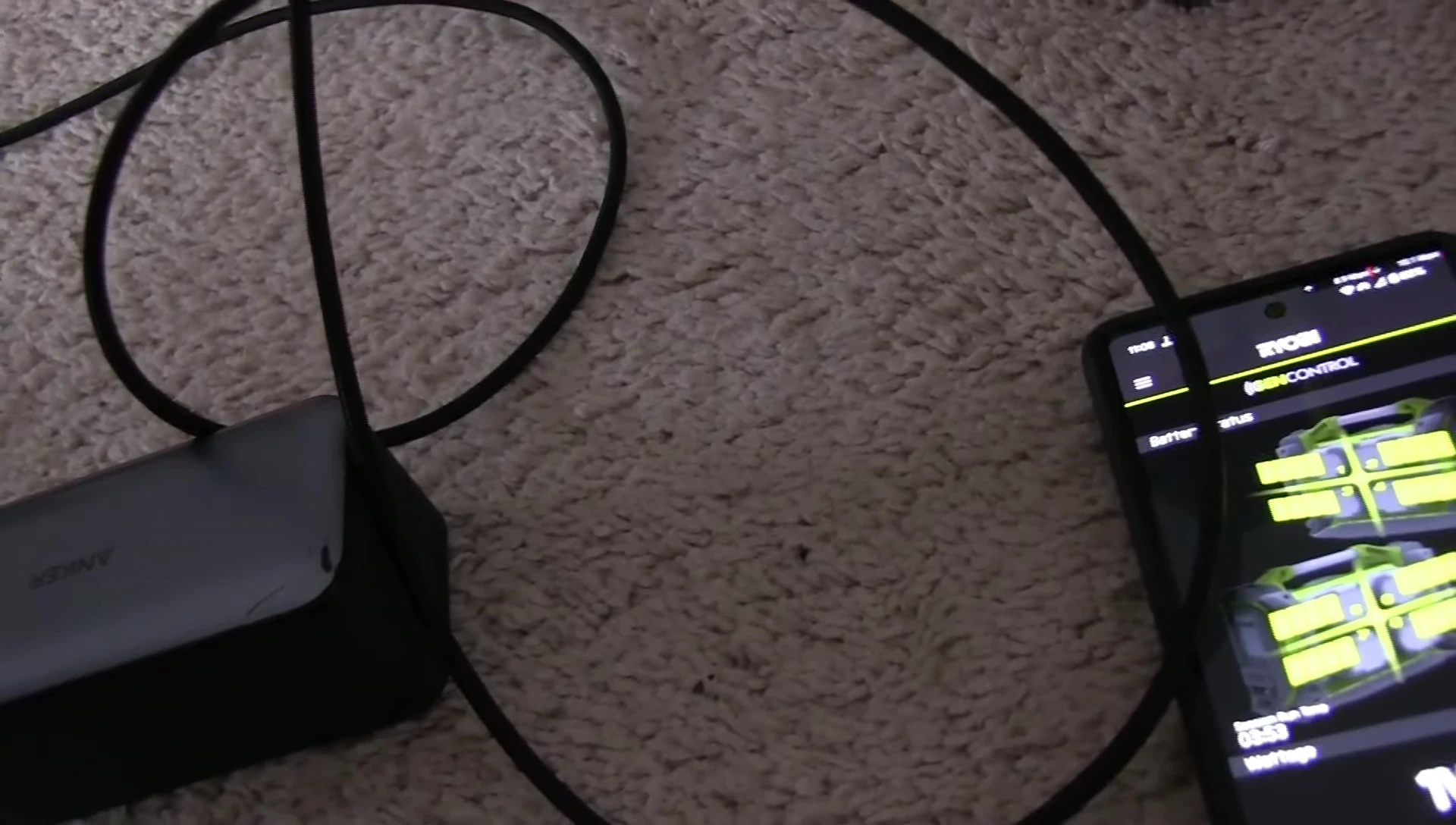 Testing power delivery with a device