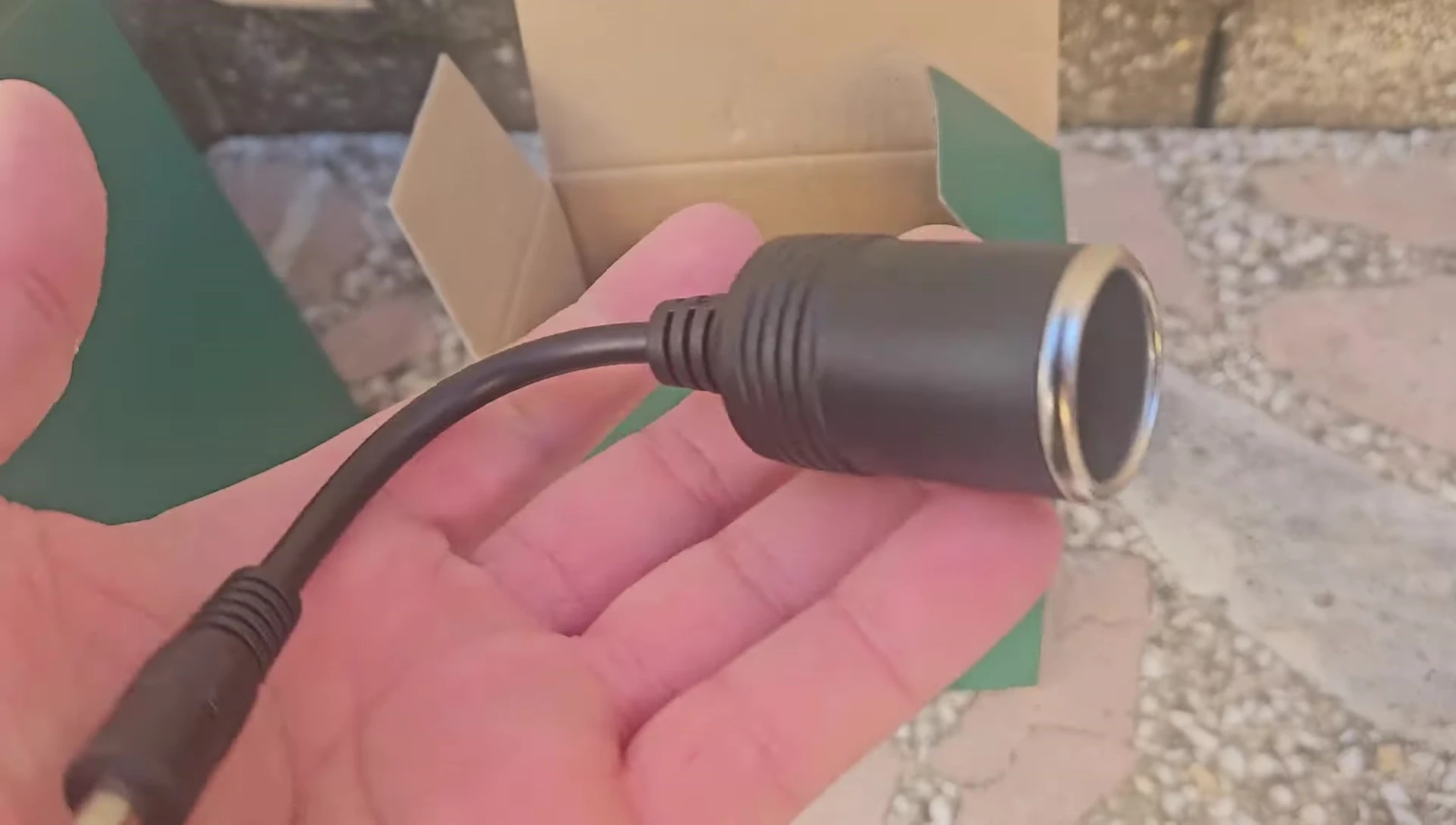 The solar panel adapter.