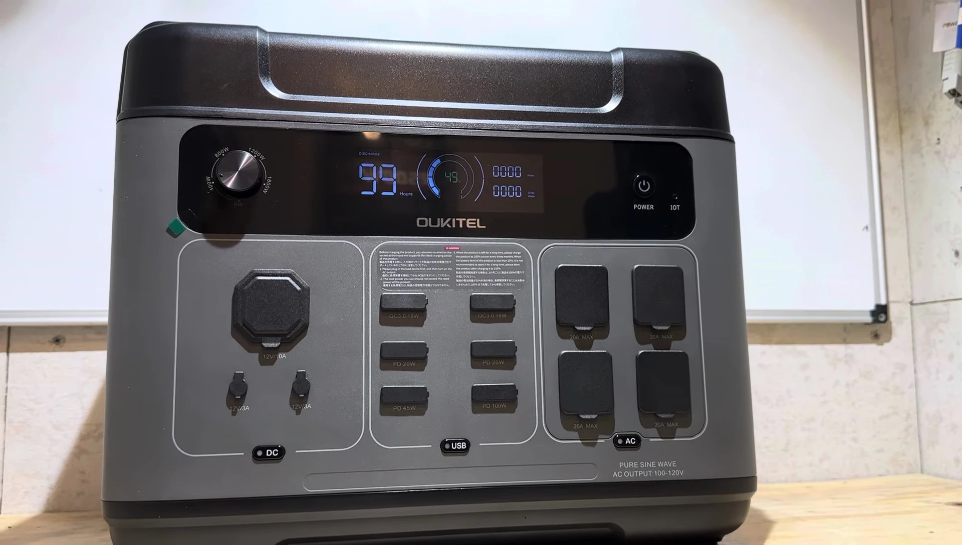 OUKITEL P2001 Plus unboxing, showing the unit and accessories.