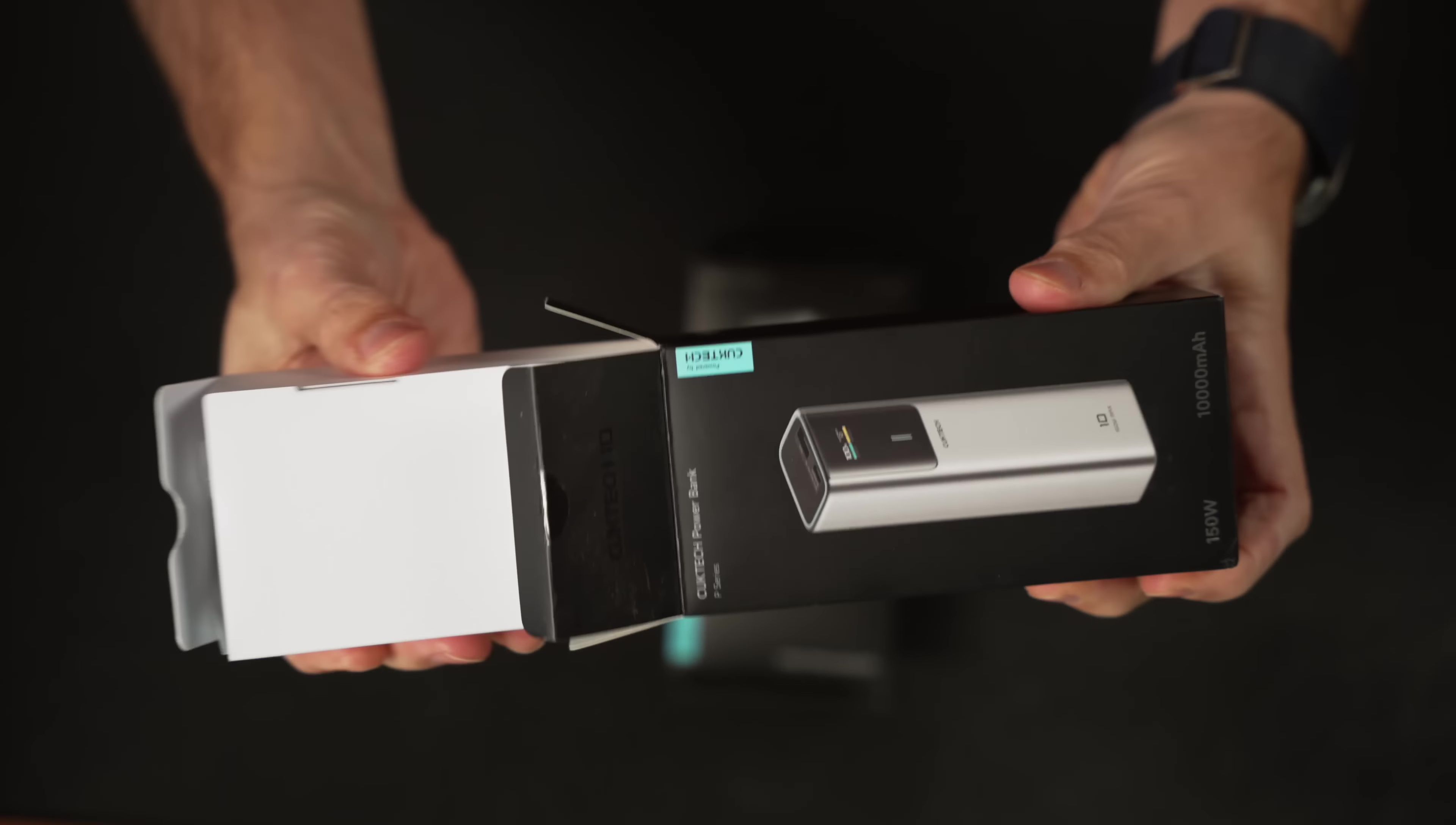 Unboxing and showing the power banks