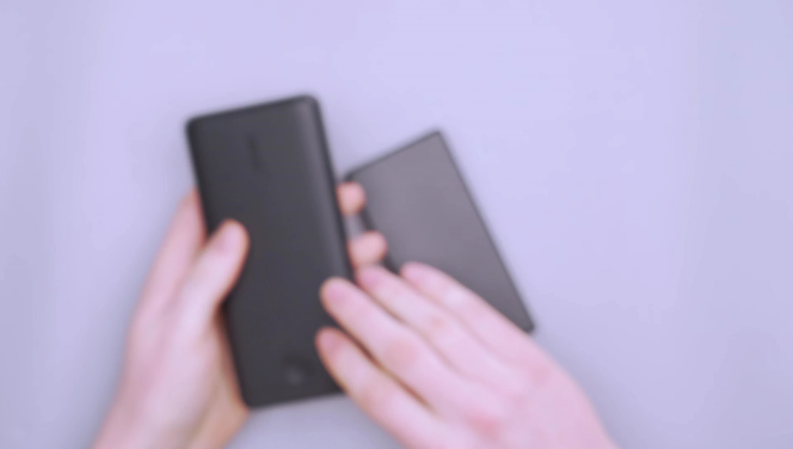 Close-up of the ports on the Anker power bank.