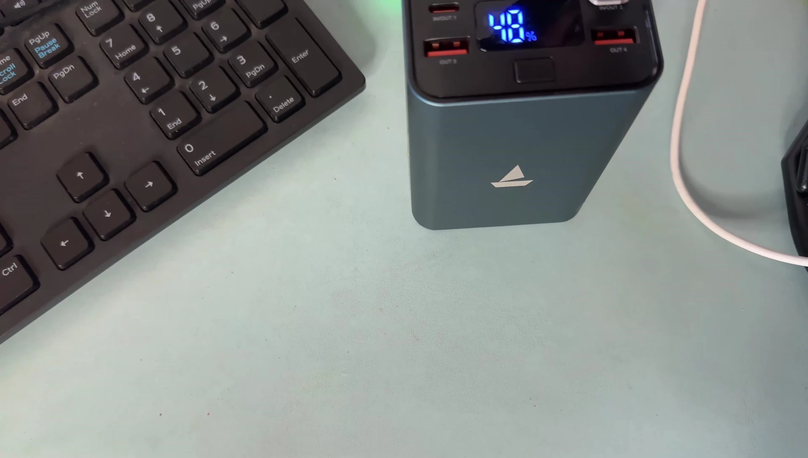 Power bank charging speed information