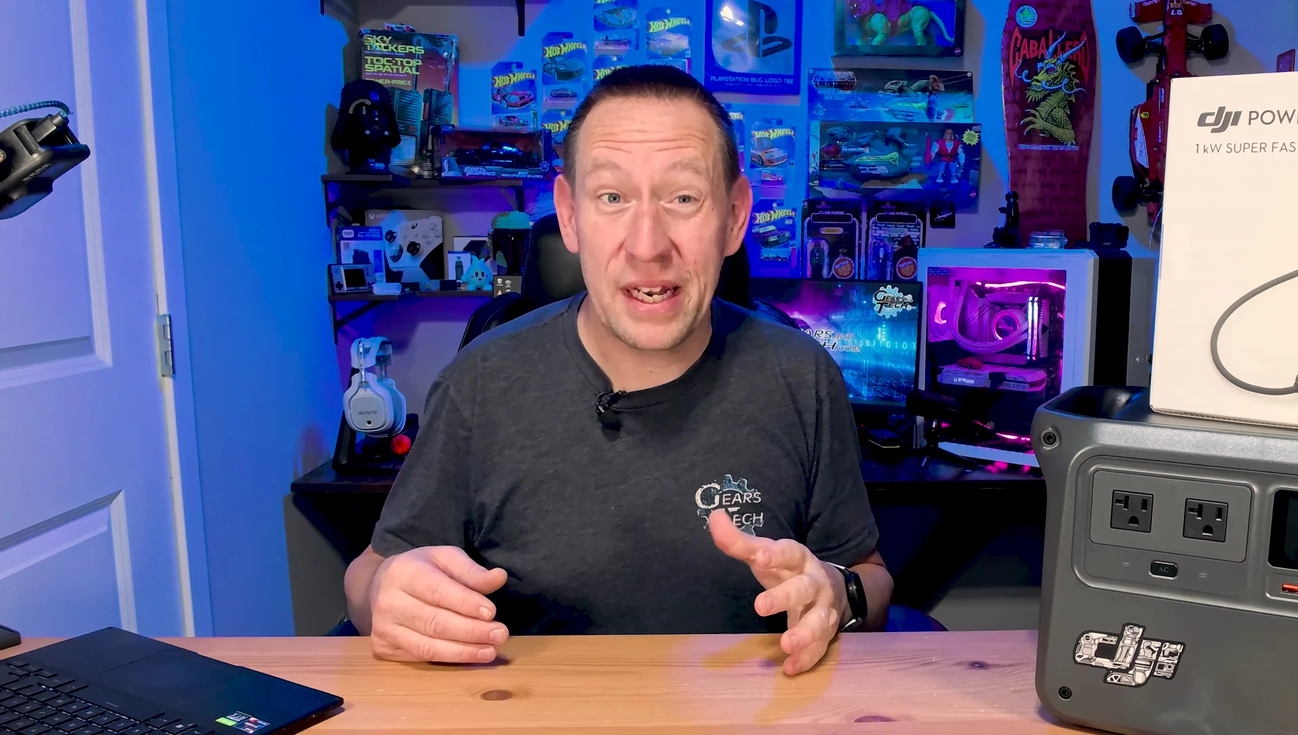 Close-up of the DJI Power 1000 power station.