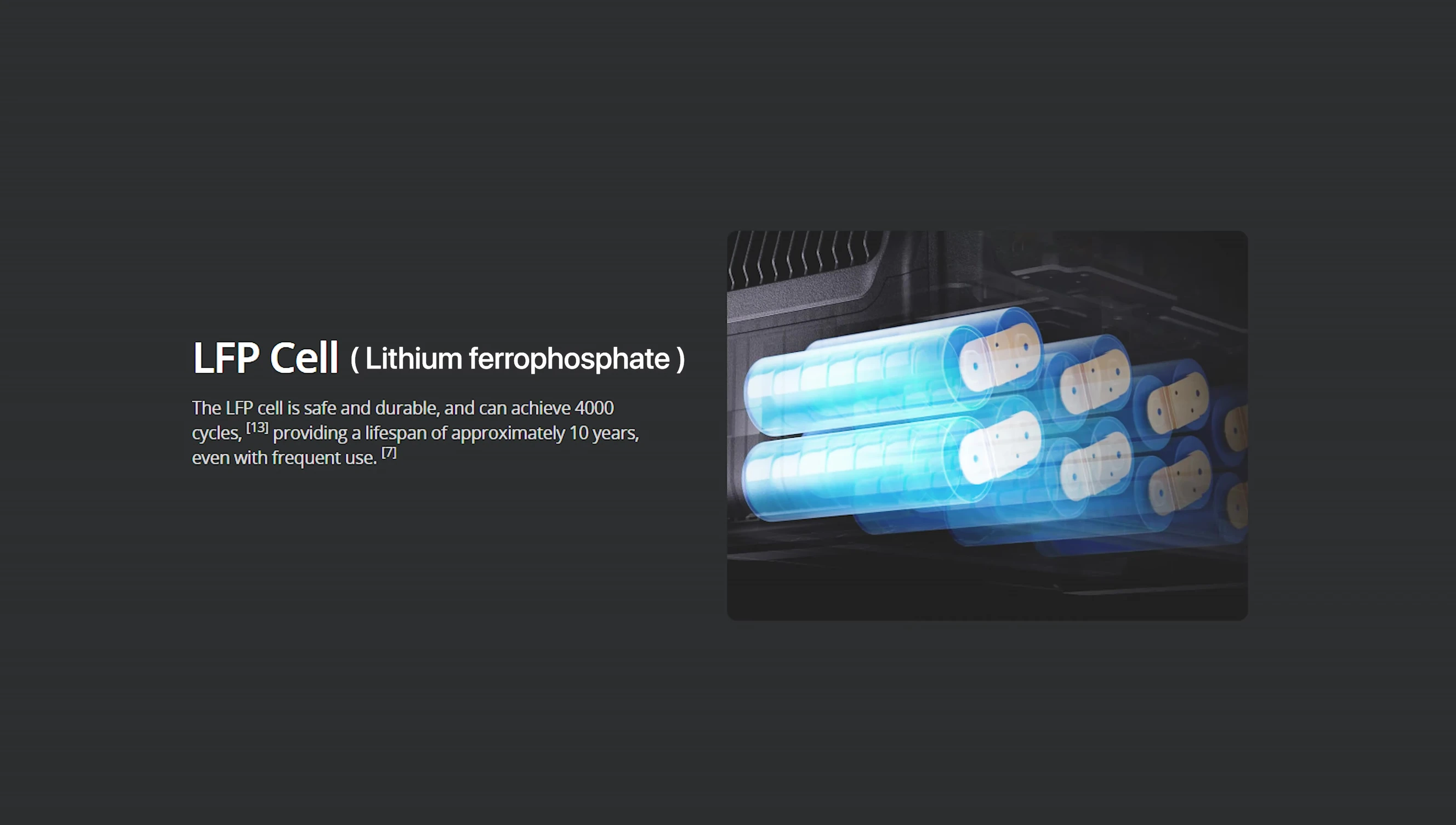 The internal battery of the DJI Power 1000 is highlighted.