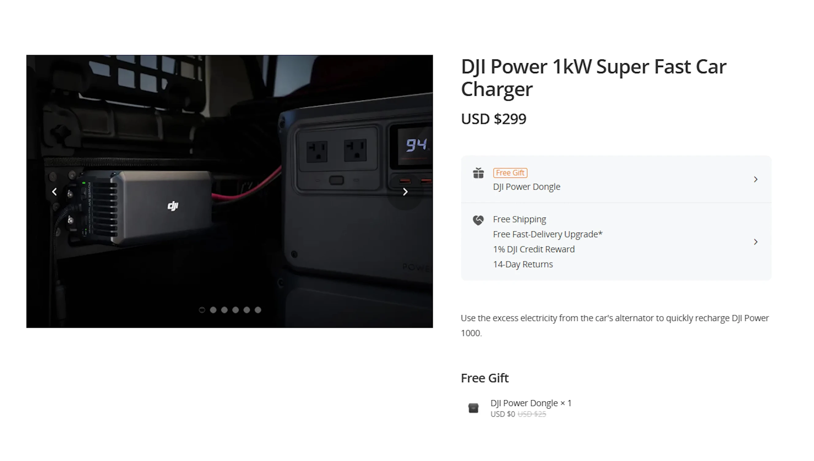 The 1kW Super Fast Charger is shown.