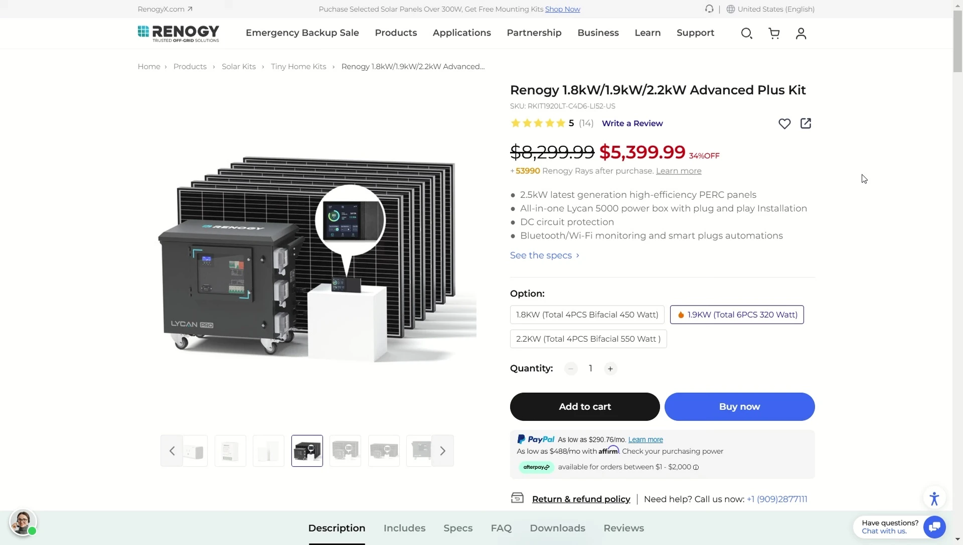 Overview shot of the kit, highlighting the power station, solar panels, and control monitor.