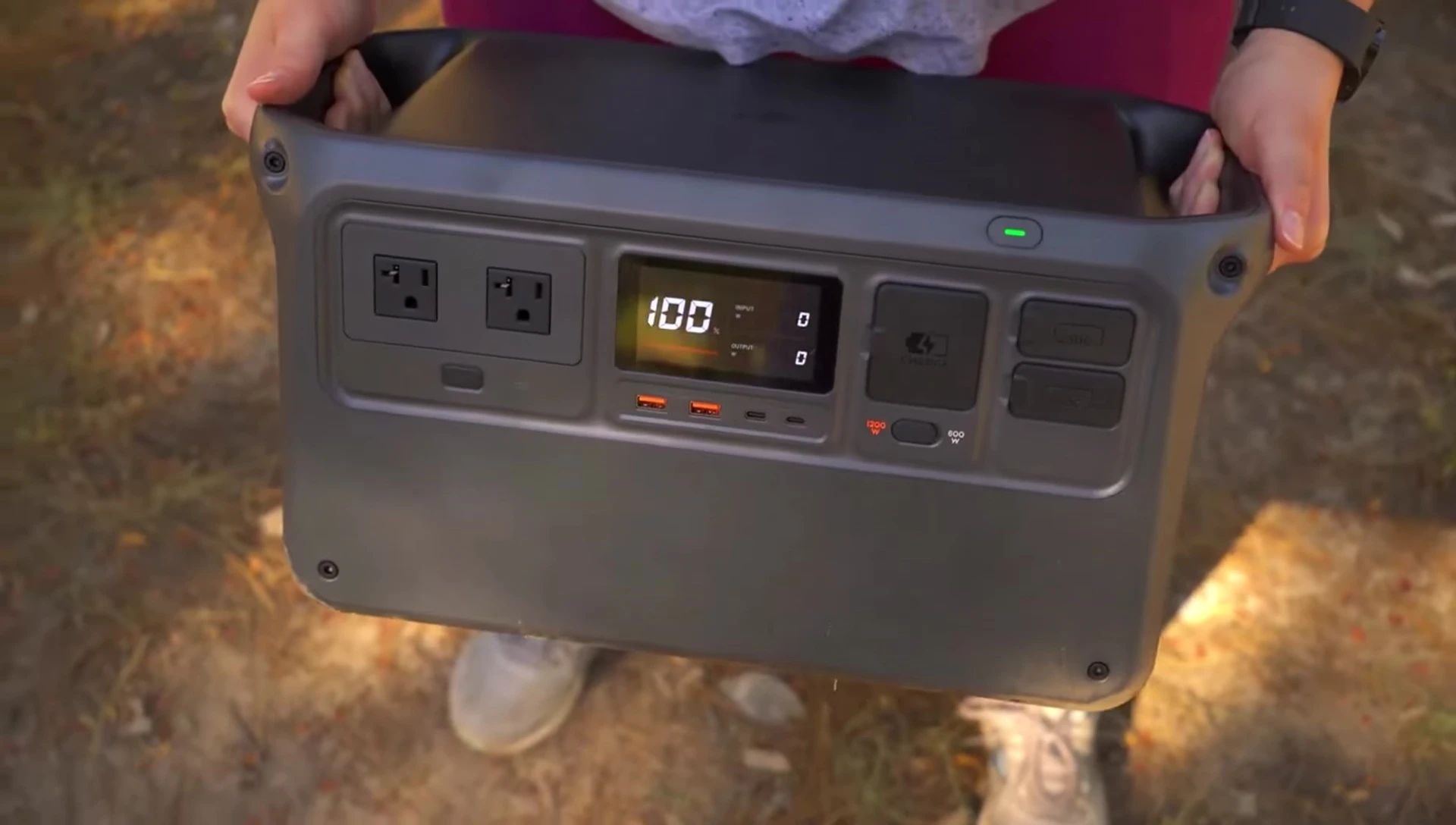 DJI Power 500: Showing its ports and connectivity options.