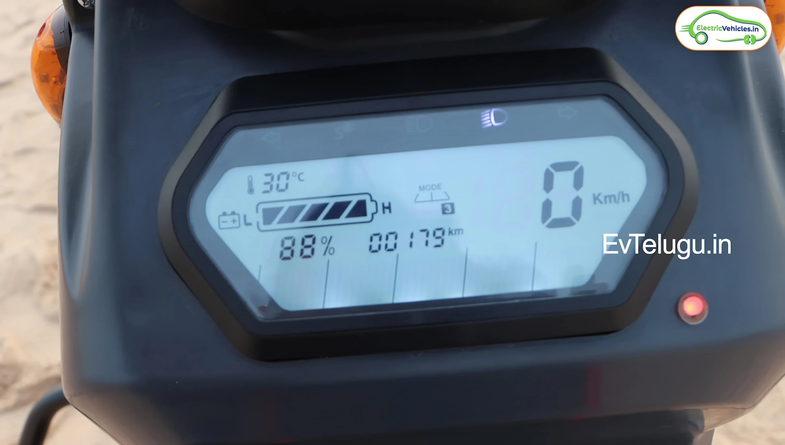 The digital instrument cluster display