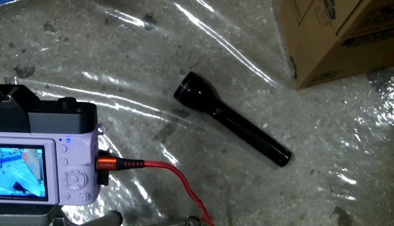 Summary shot of the charging process and results