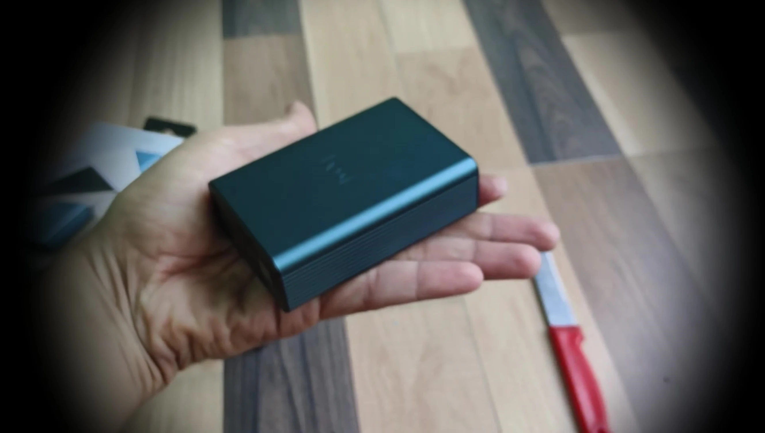 The Boat power bank with its side display shown