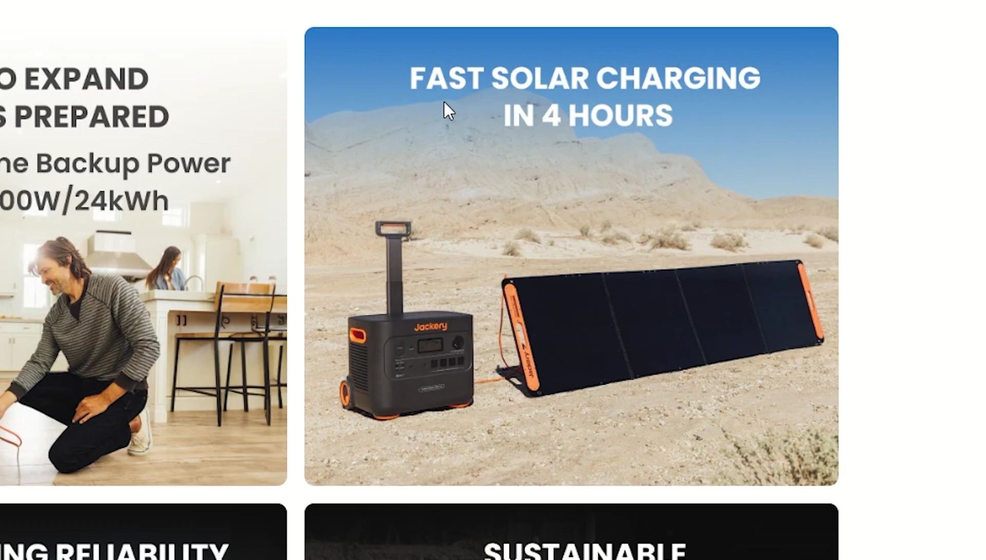 Screenshot highlighting the fast charging capabilities of the 2000 Plus.