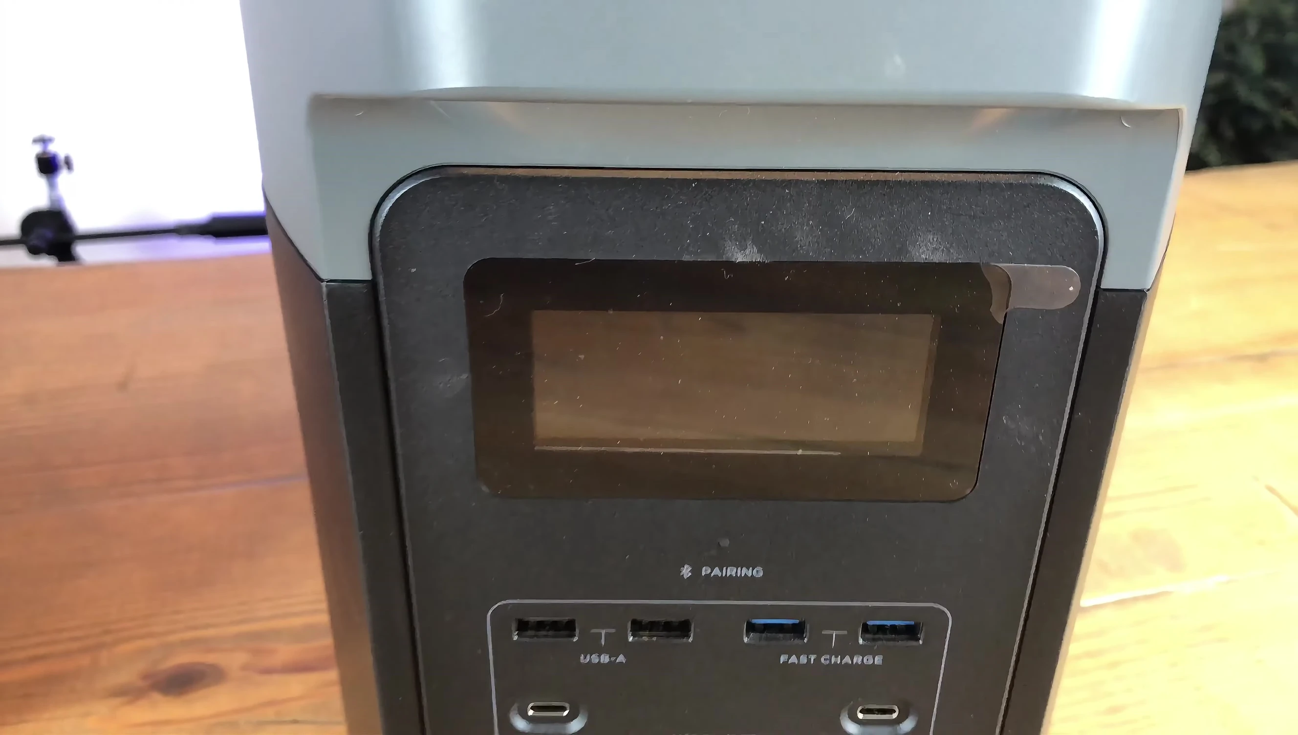 Front panel showcasing USB and USB-C ports