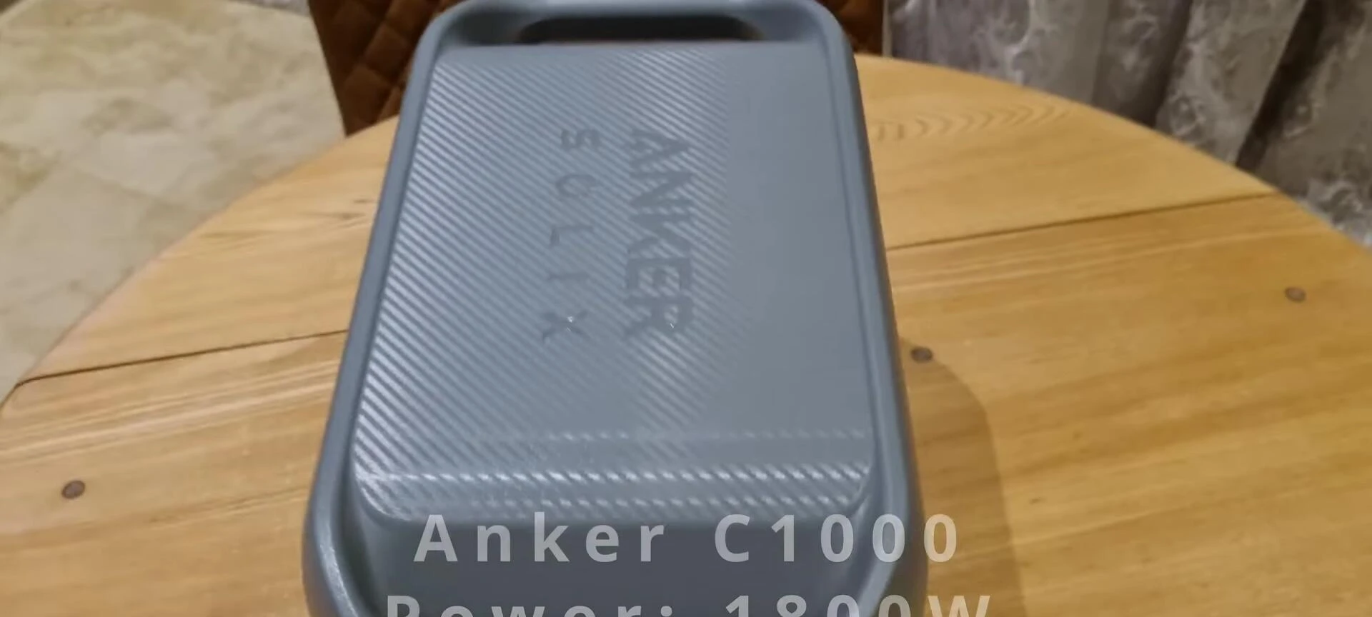 Close-up of the Anker C1000's ports and outputs.
