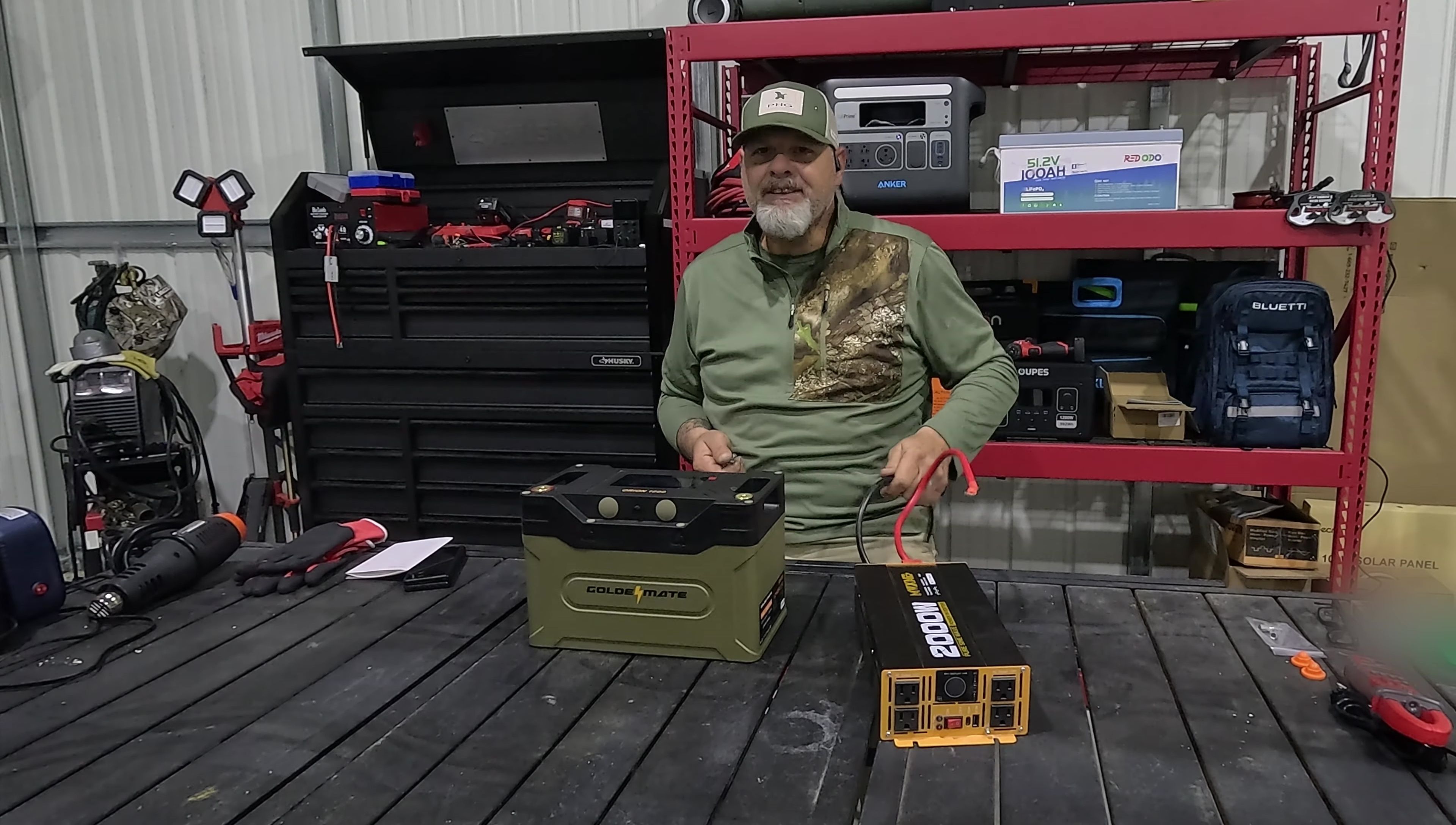 Example use case: powering a small inverter for a portable power station.