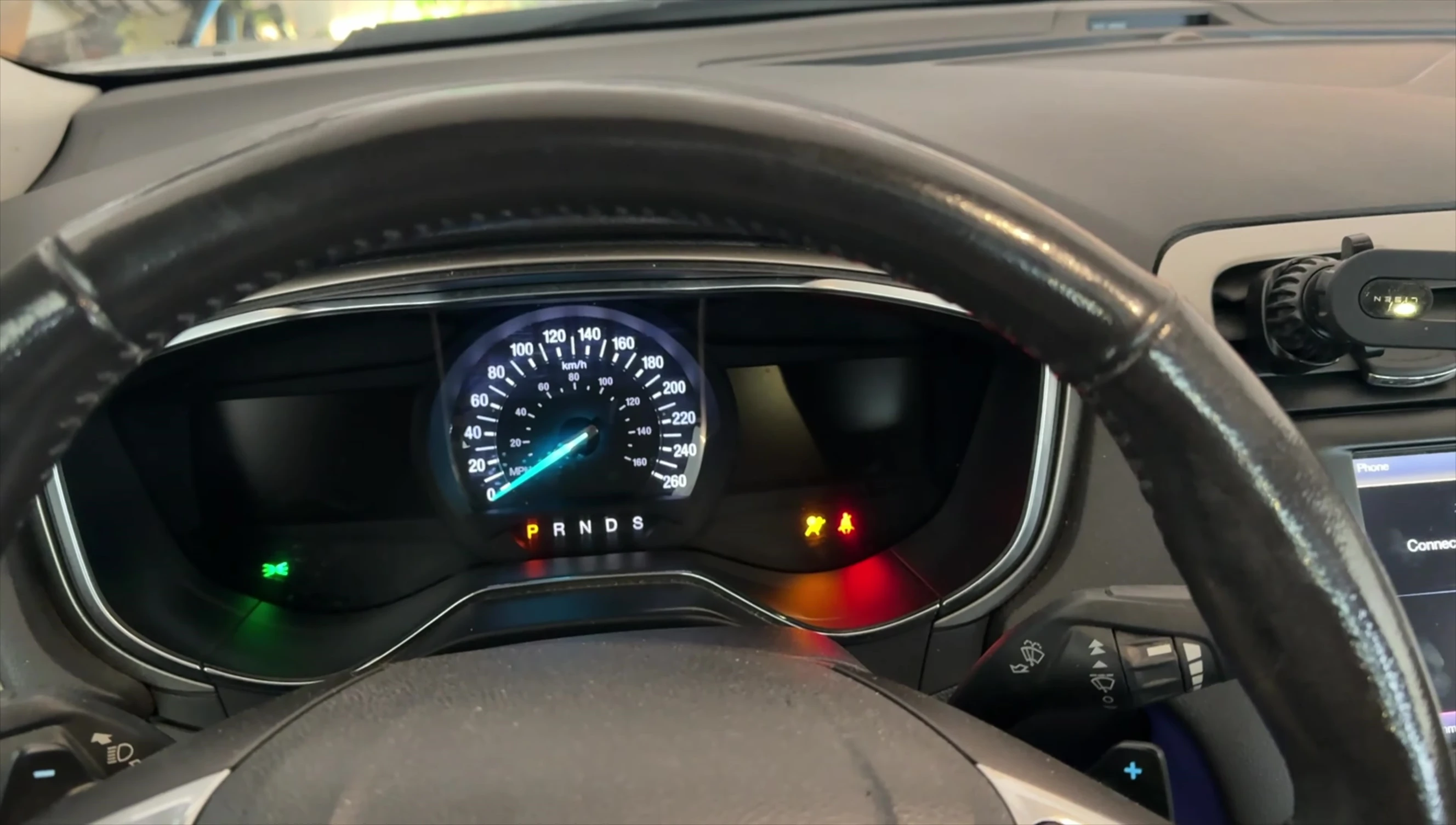 The car starting successfully after the charge.
