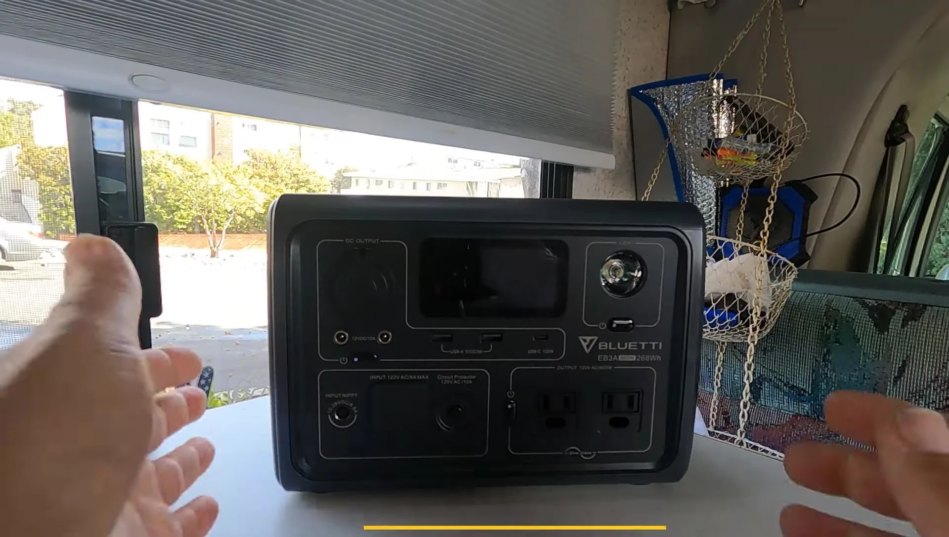 Final shot showing the BLUETTI EB3A in use