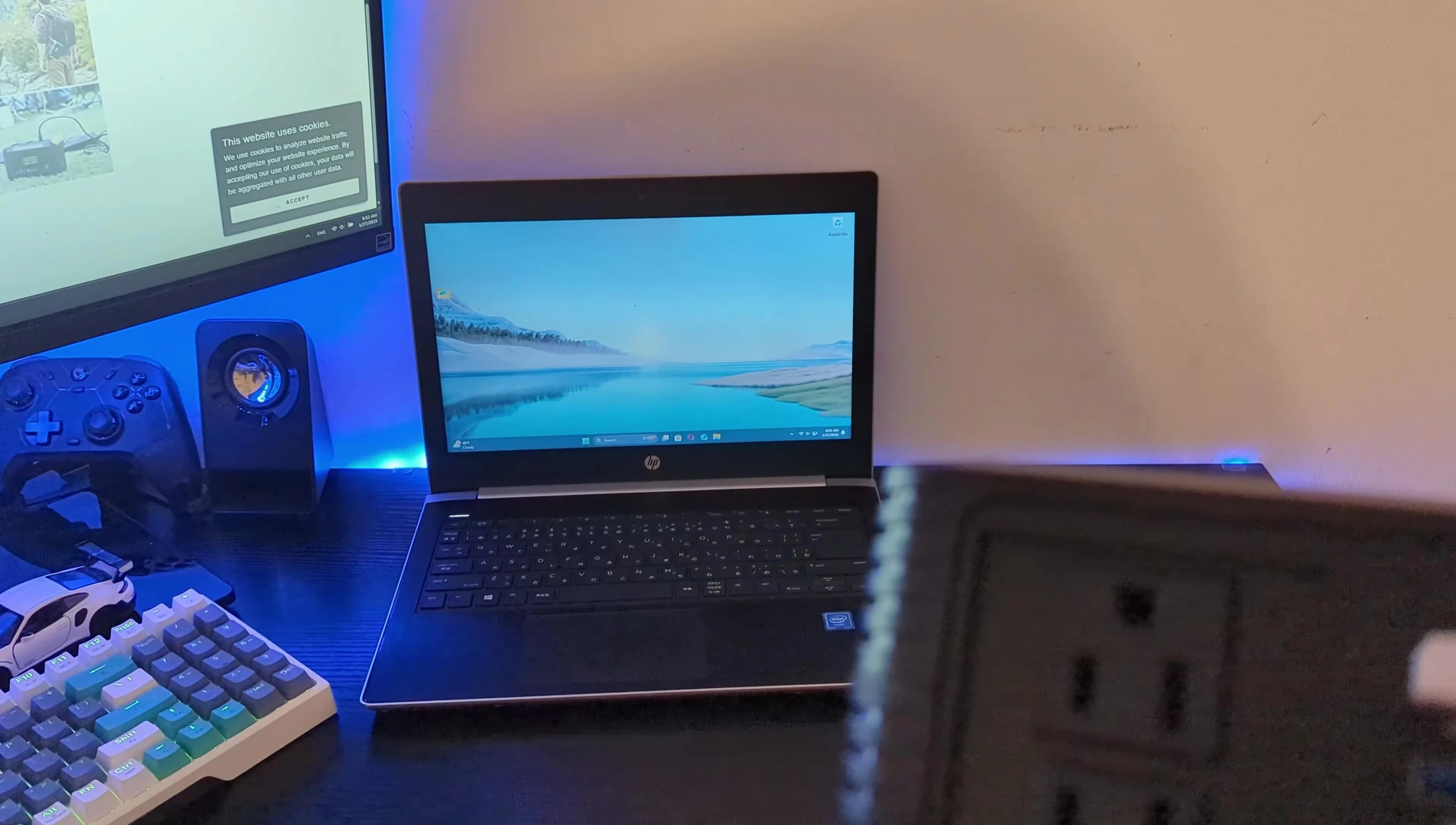 Testing the power station with various devices