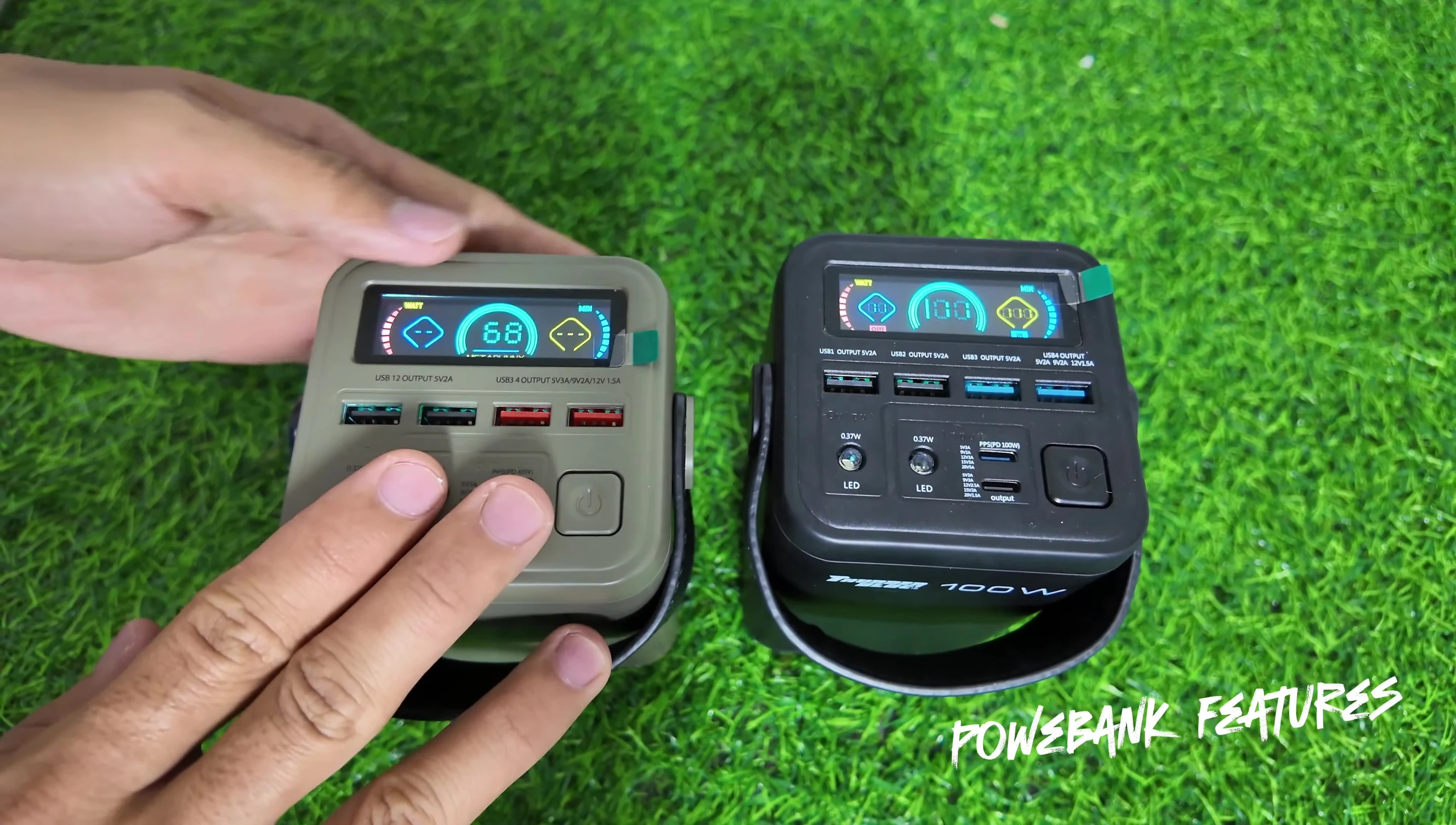 LCD screen and ports