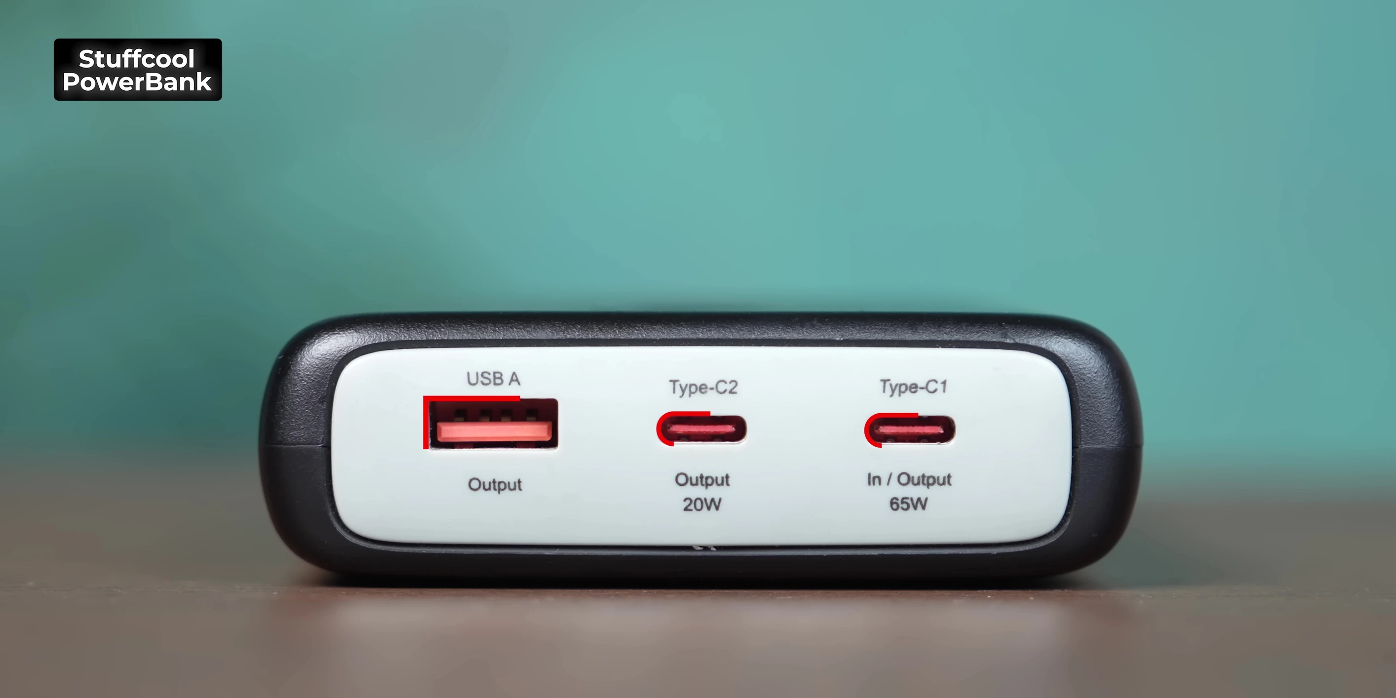 Stuff Cool 20000mAh power bank ports and specifications