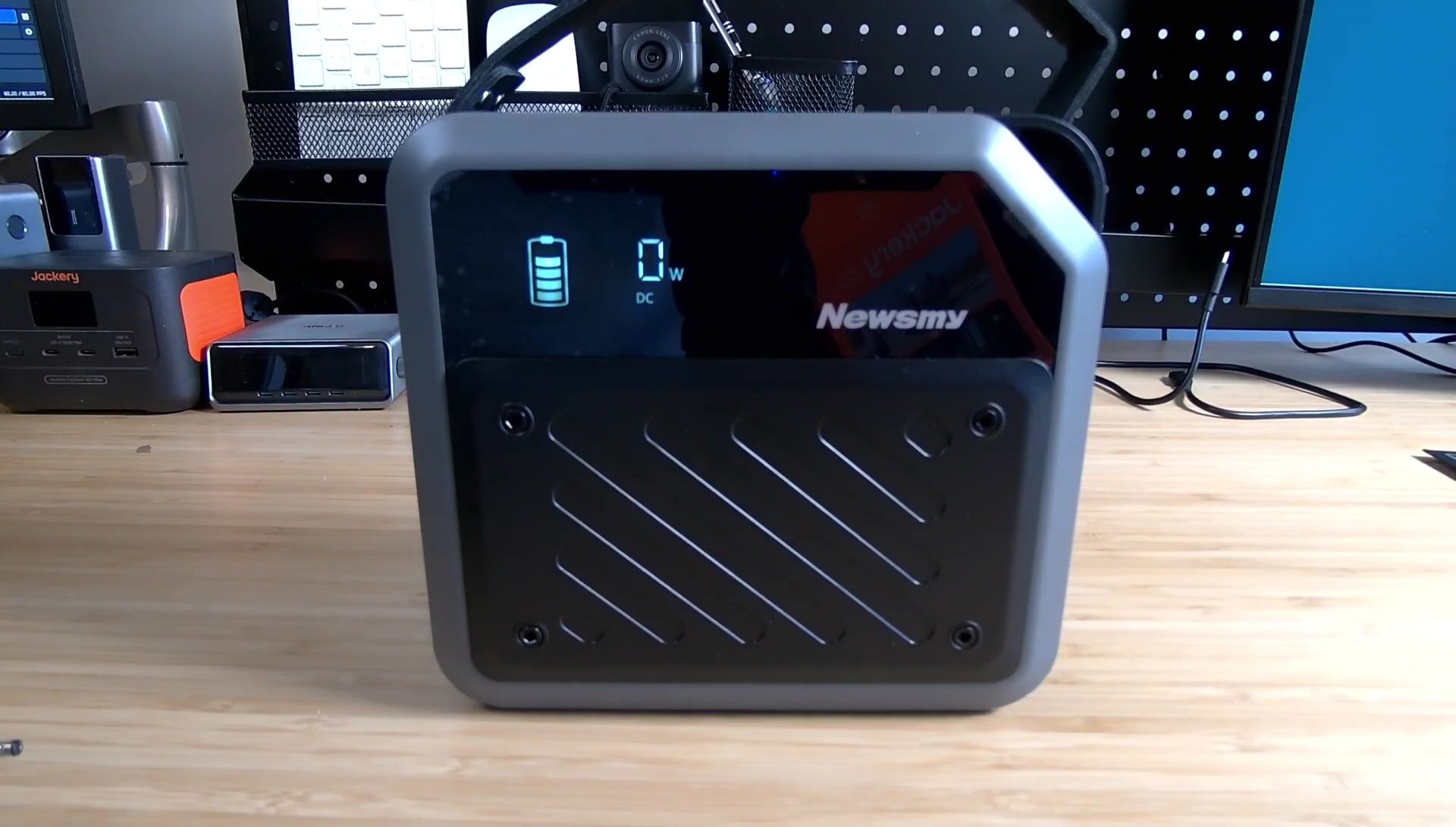 Close-up of the P72 with carrying strap