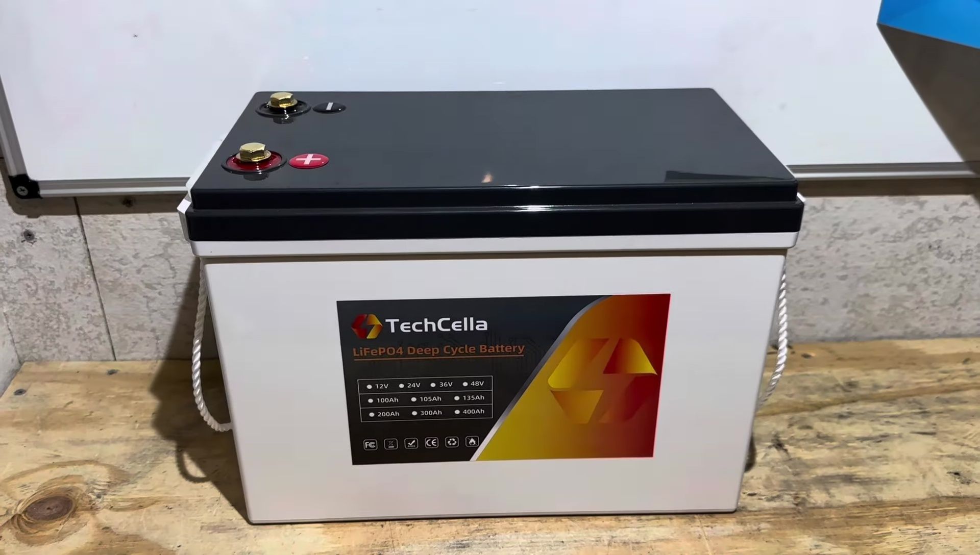 Initial shot of the TechCella battery