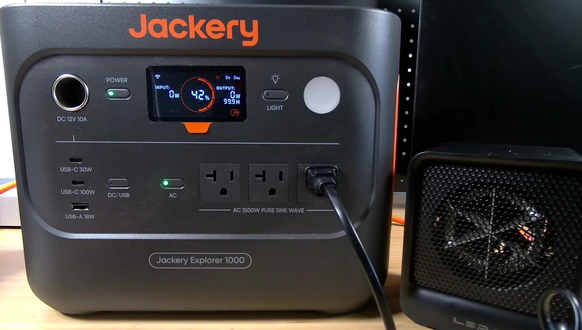 Inverter running on battery power only