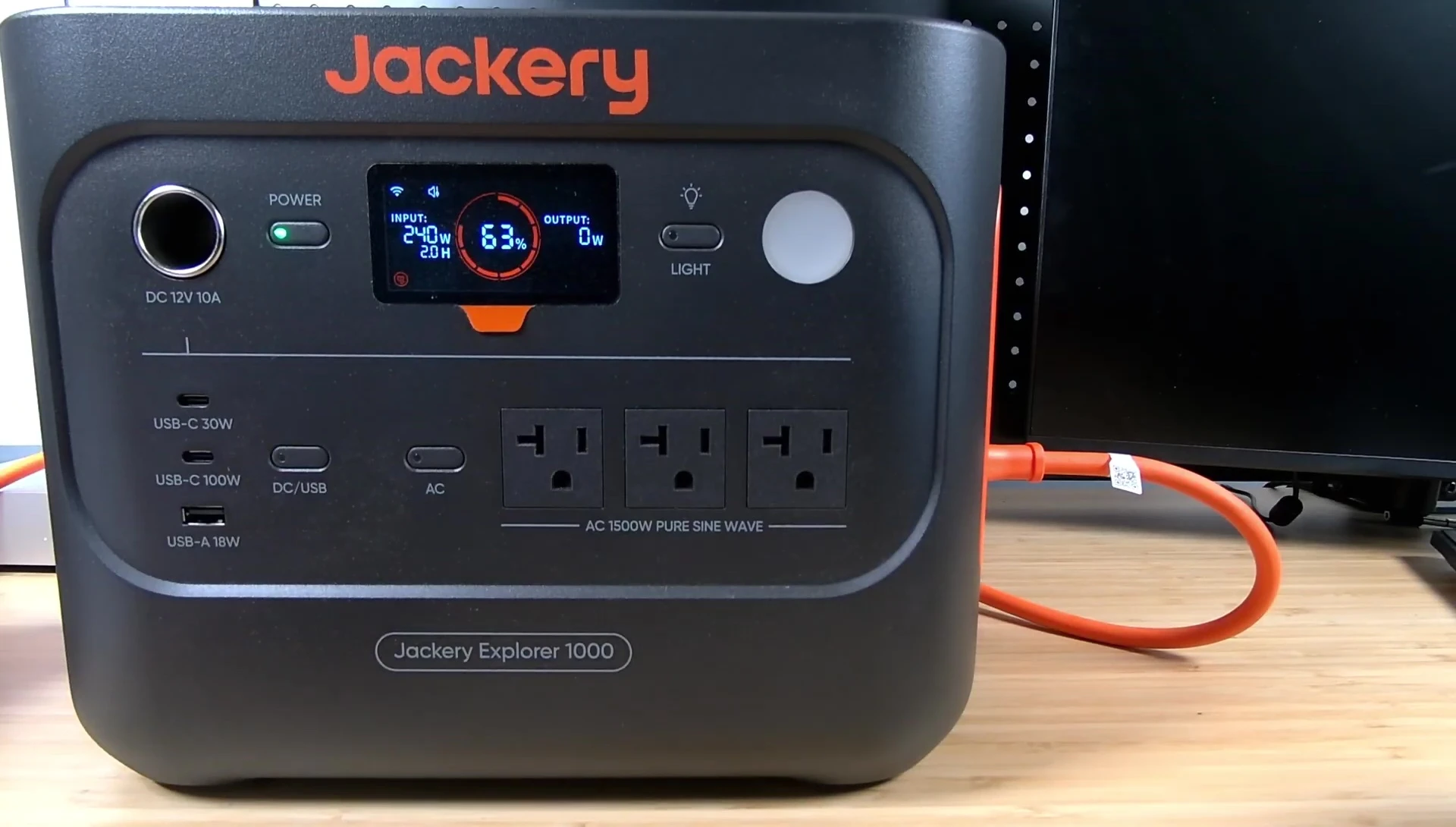 Jackery app showing quiet charging mode