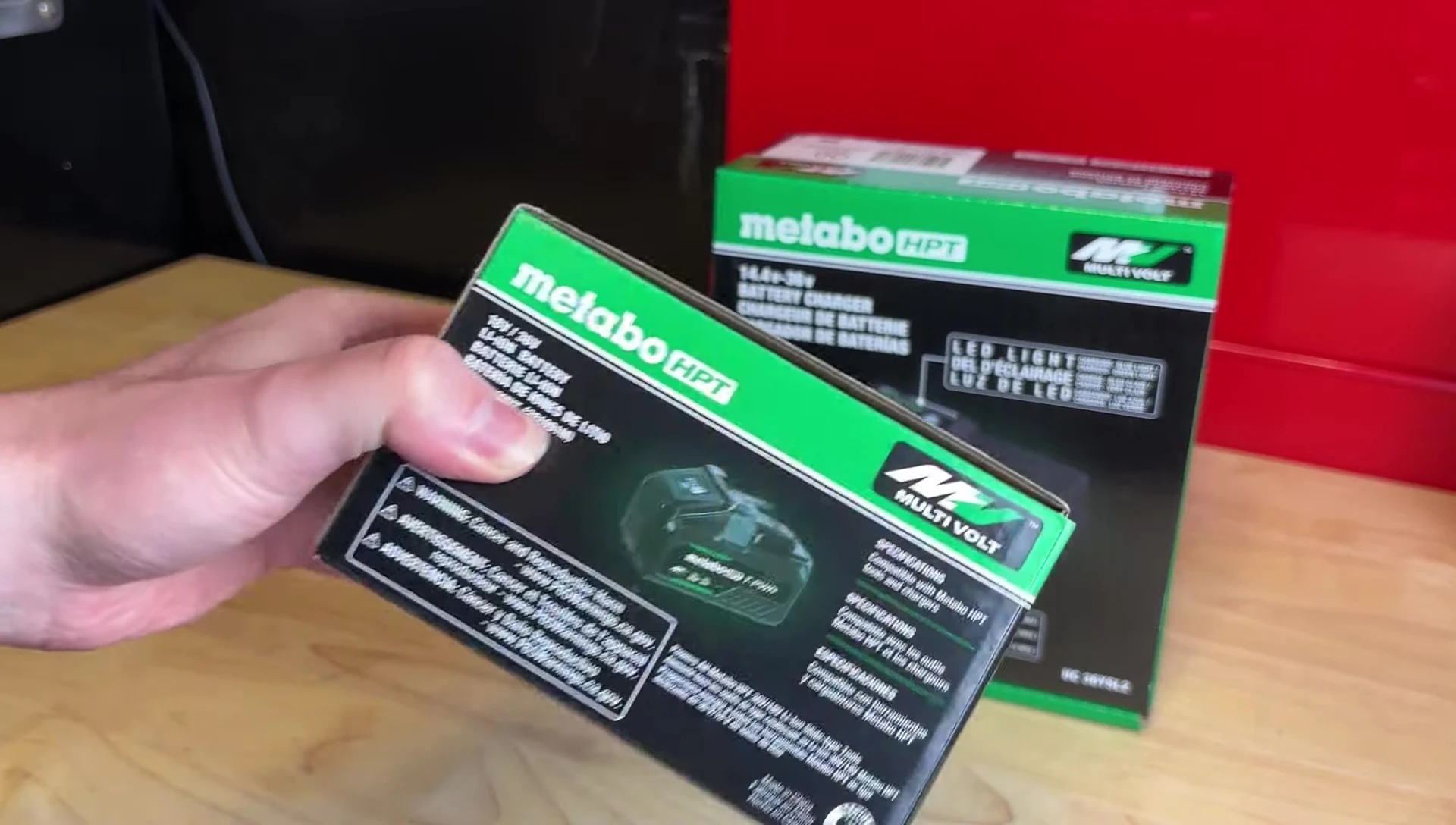 Close-up of the new Metabo HPT T-Power battery