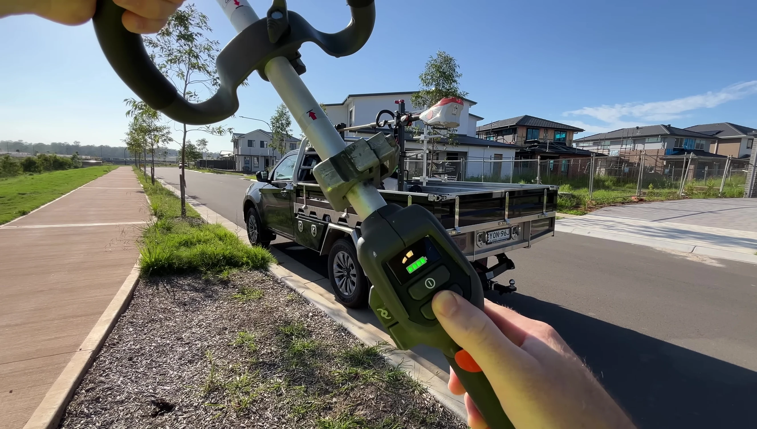 Screenshot showcasing the trimmer's speed settings.