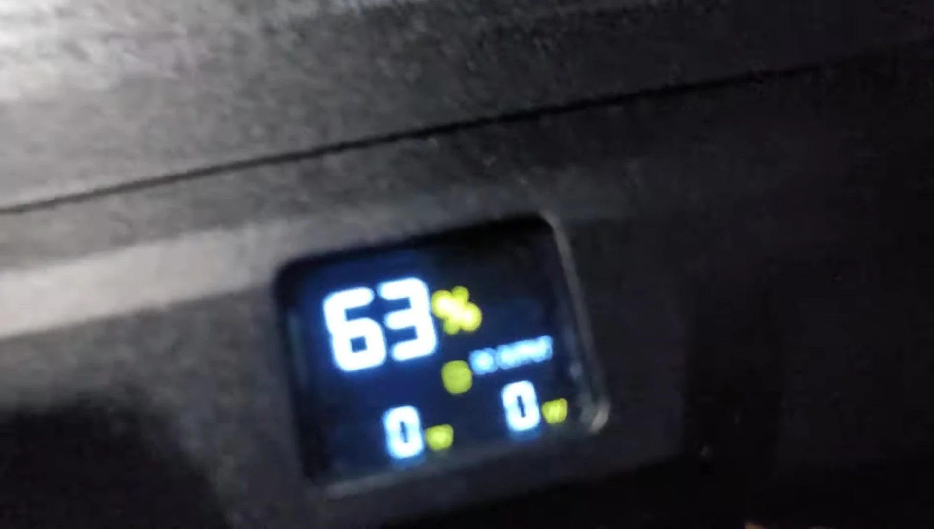 JuiceGo displaying 0% battery after extended use