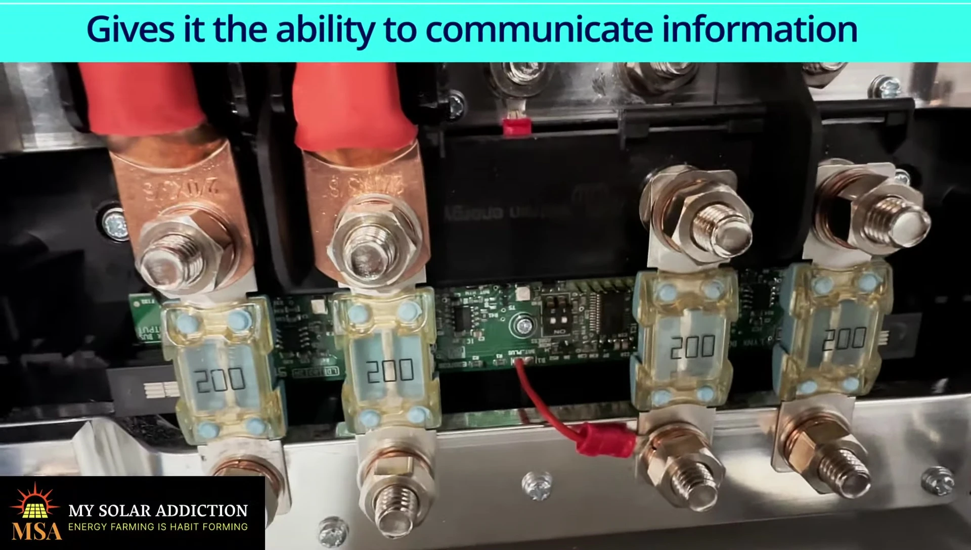 Close-up of the printed circuit board on the Lynx Distributor