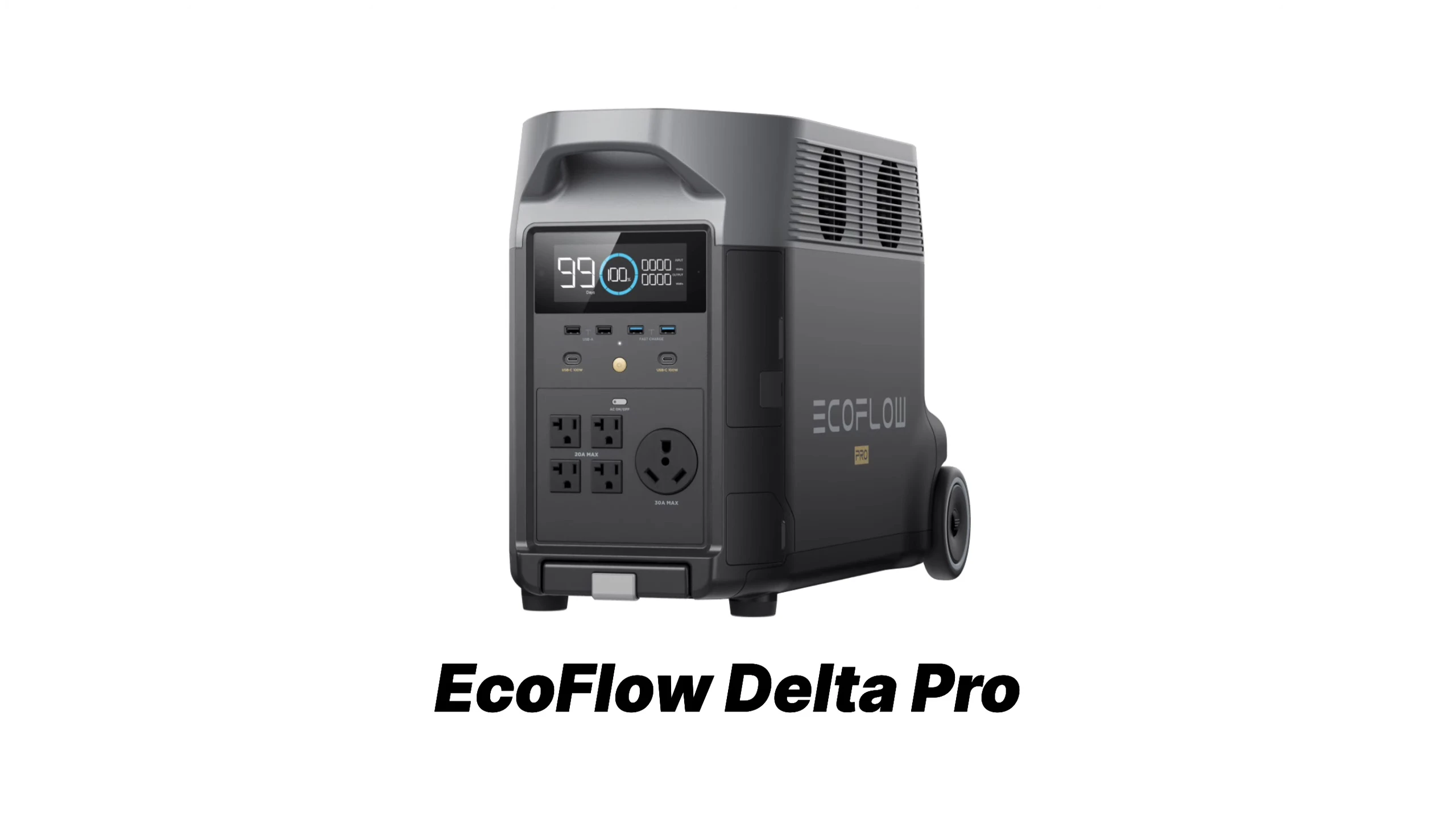 Someone struggling to lift the heavier Ecoflow Delta Pro.
