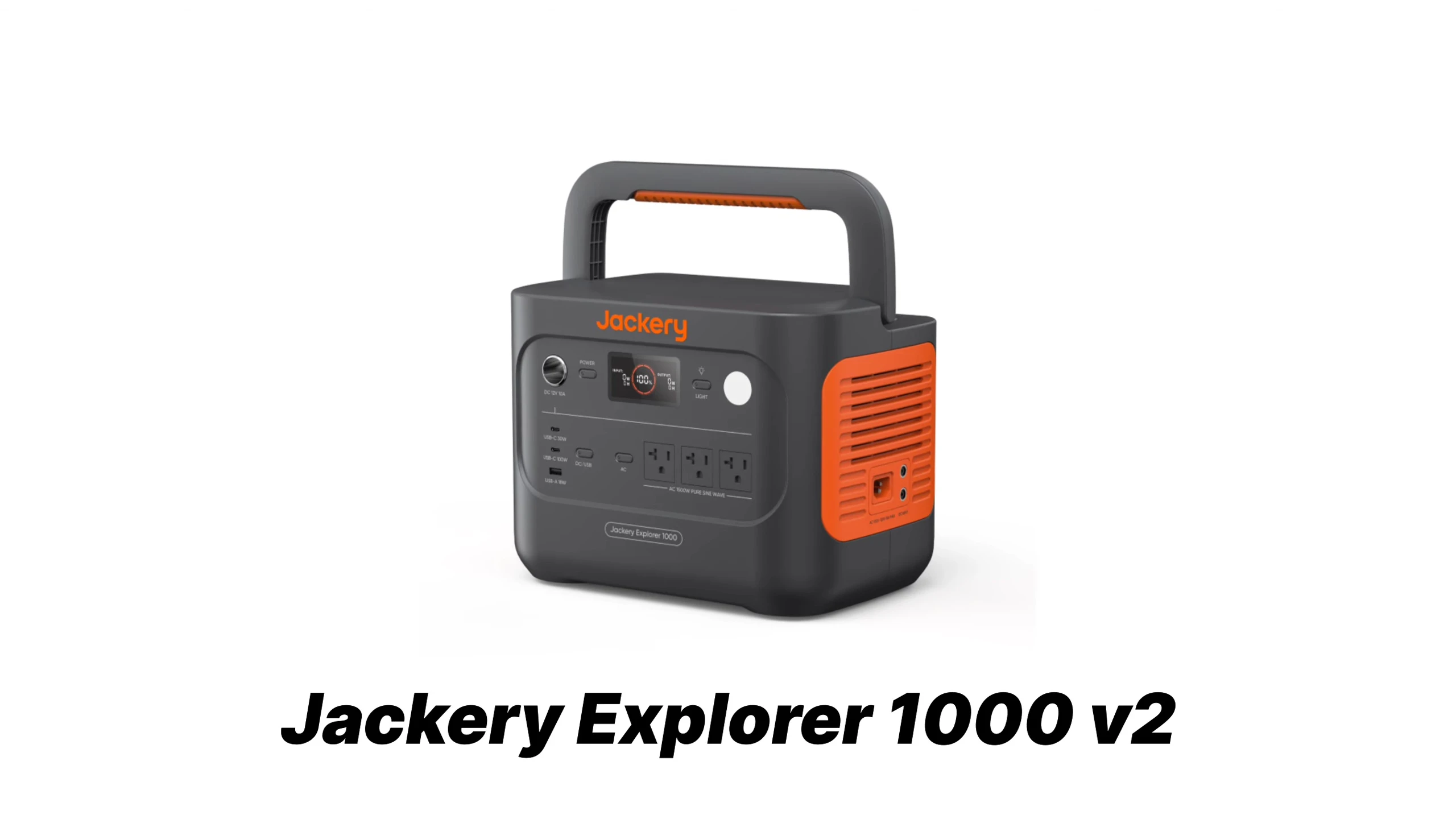 Image highlighting the Jackery Explorer 1000 V2's output ports.