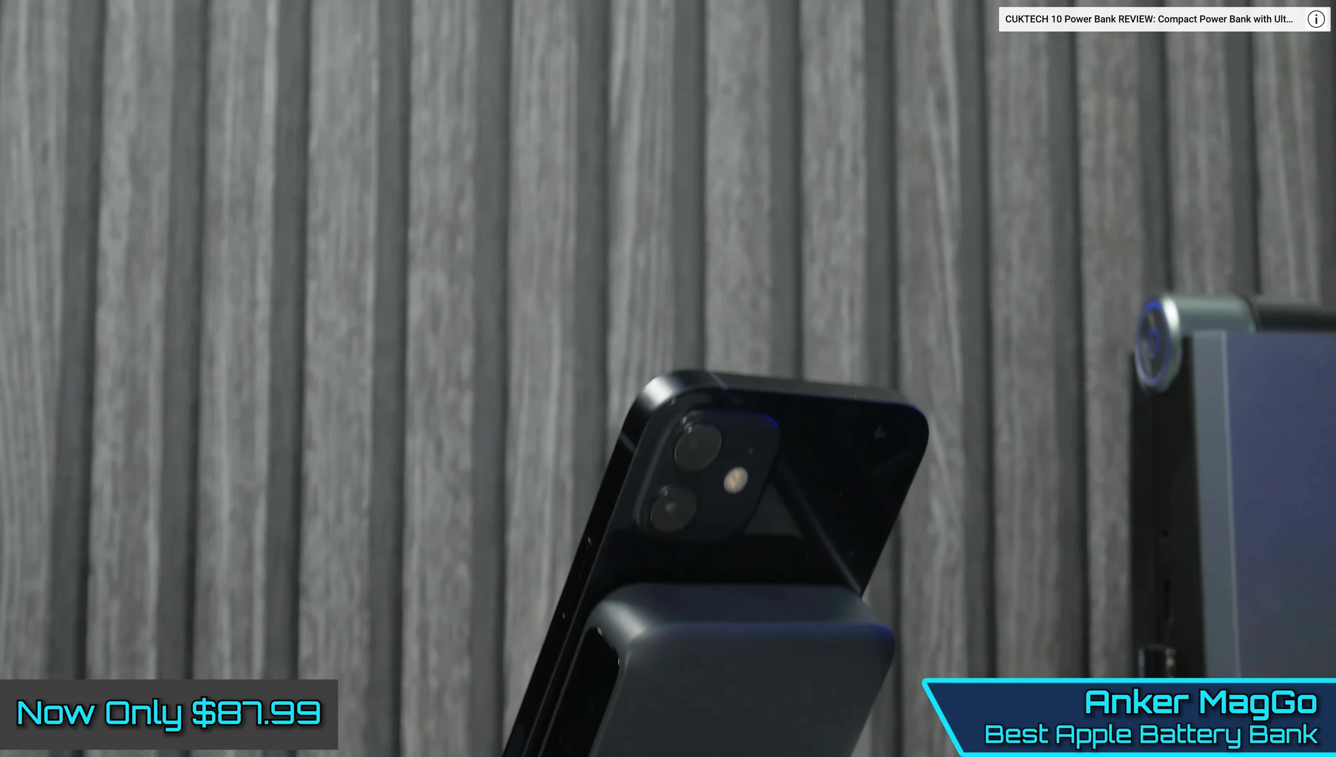 The Anker MagGo showing its foldable stand.