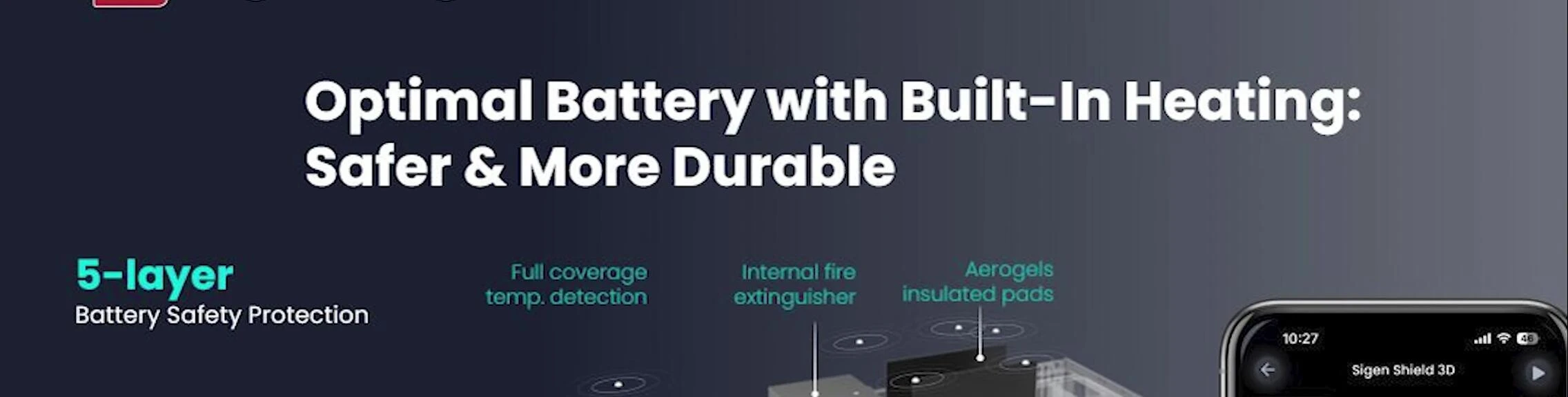 Screenshot of the Sigenergy mobile app displaying battery temperature data