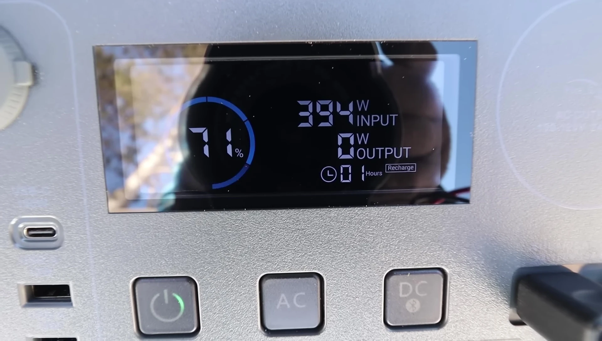 Solar panel output in cold weather.