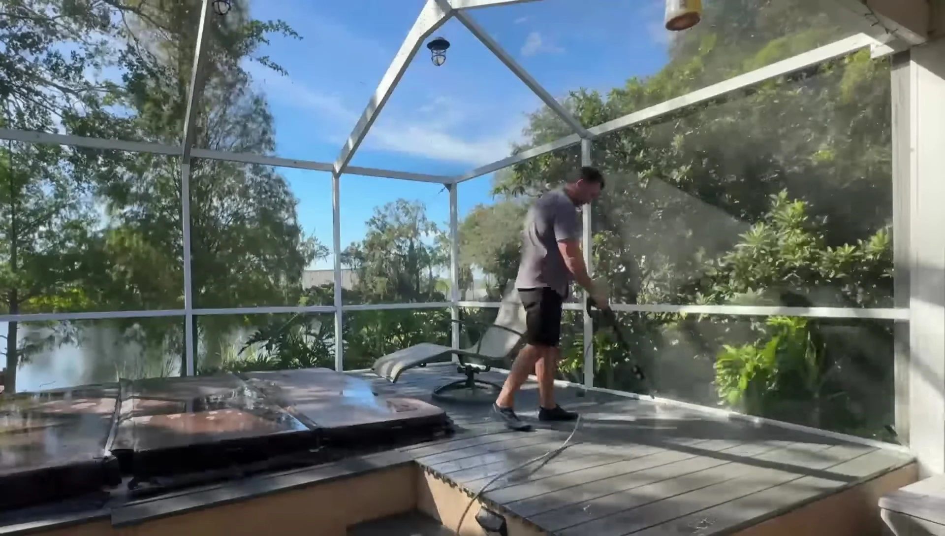 The C600 power station being used outdoors in a camping-like setting