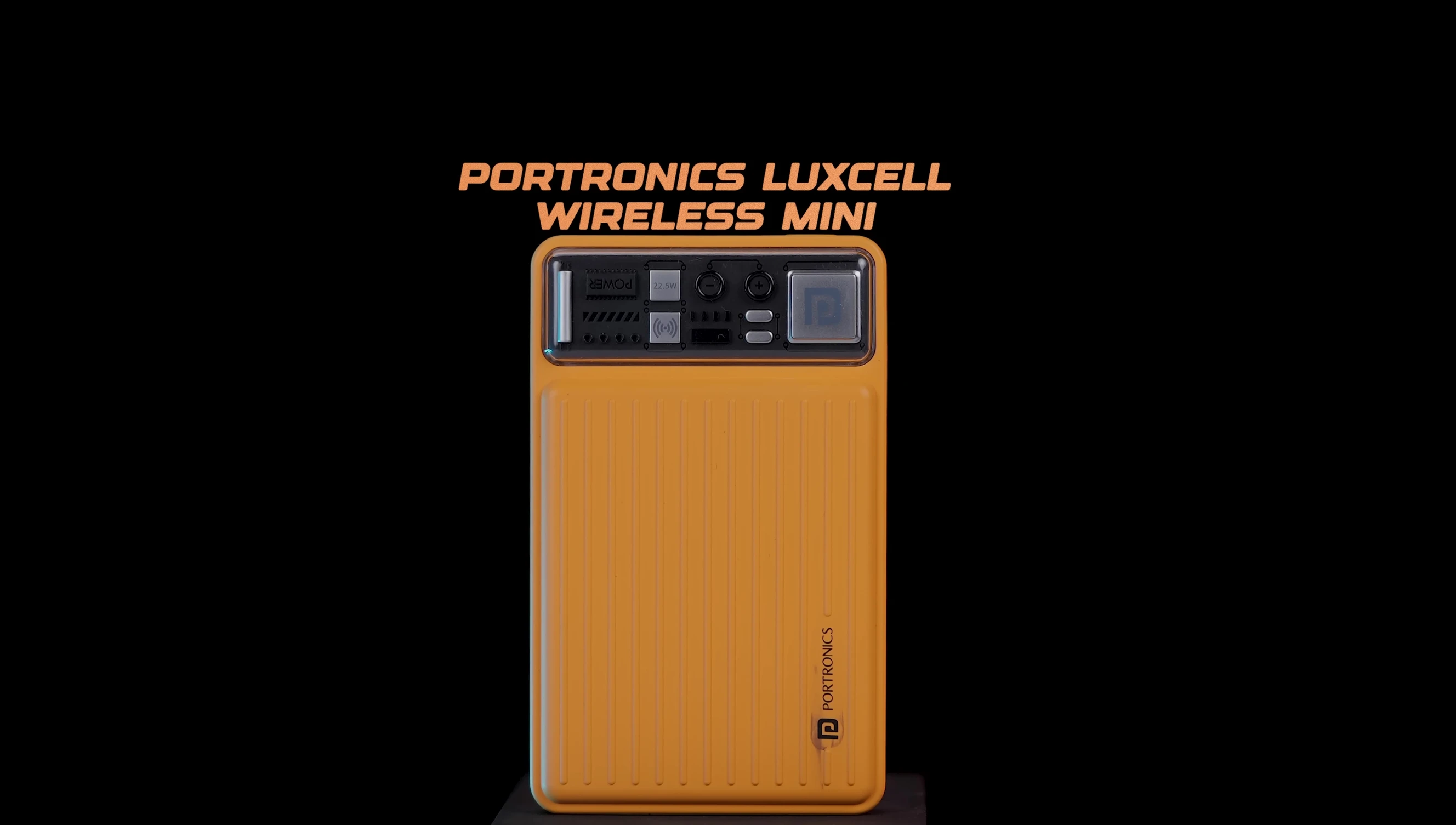 Potronics Luxel Wireless Mini Power Bank - Package showing wireless charging capability