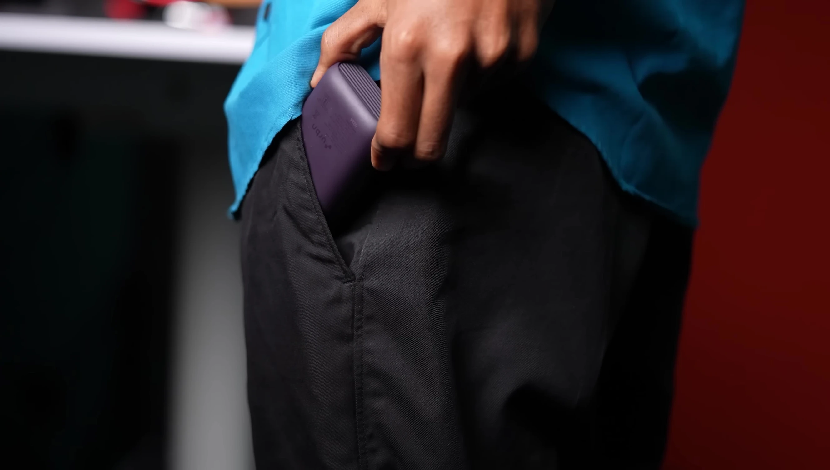 Urban Premium Nano Power Bank - Demonstrating its pocket-friendly size