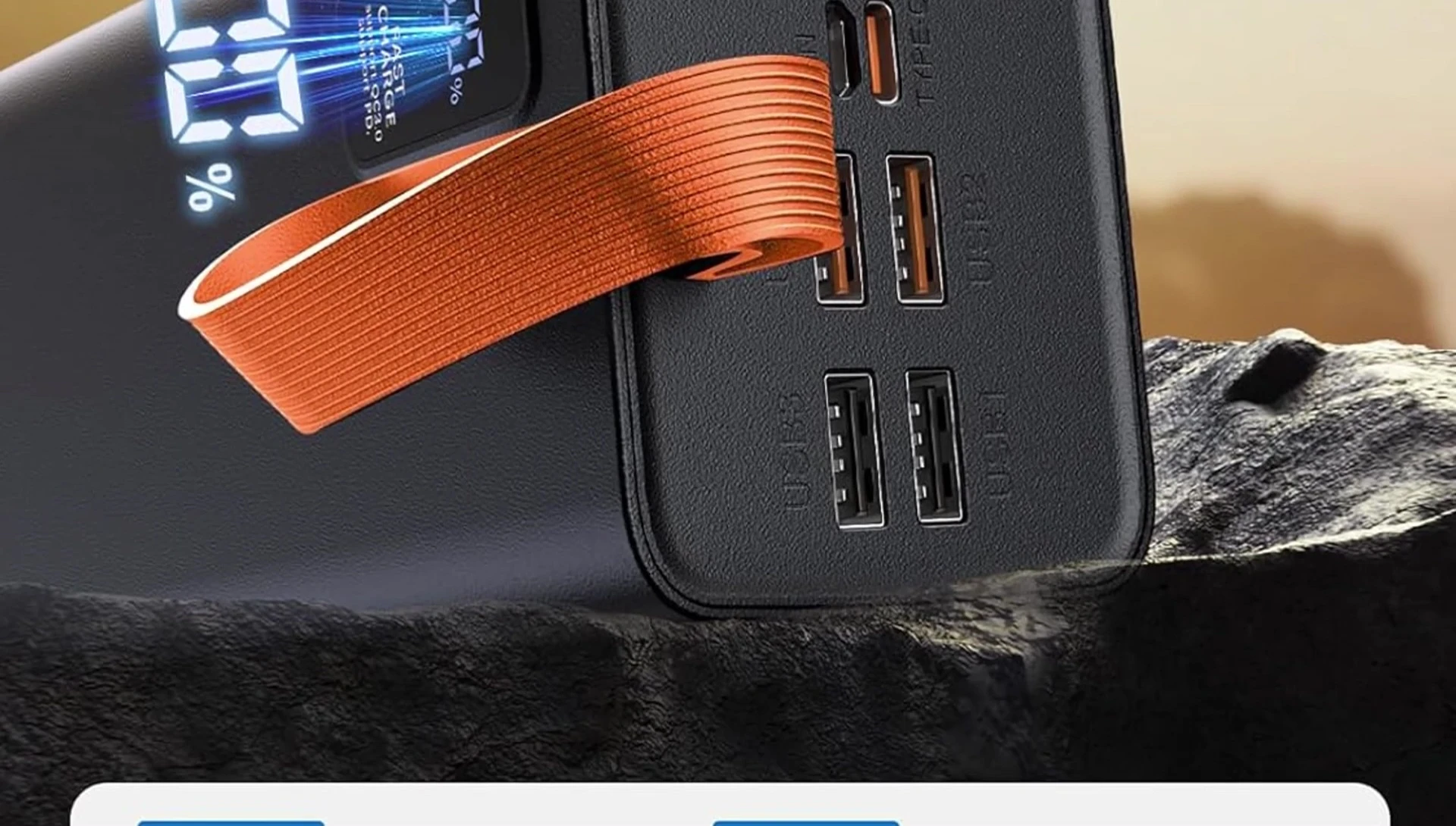 LOWO Power Bank's multiple output ports