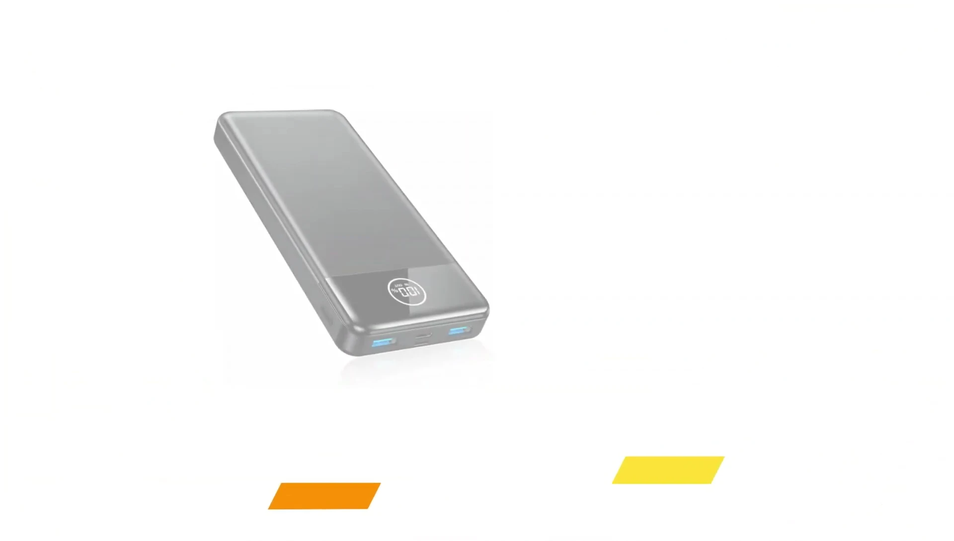 Oov portable charger showing its multiple ports