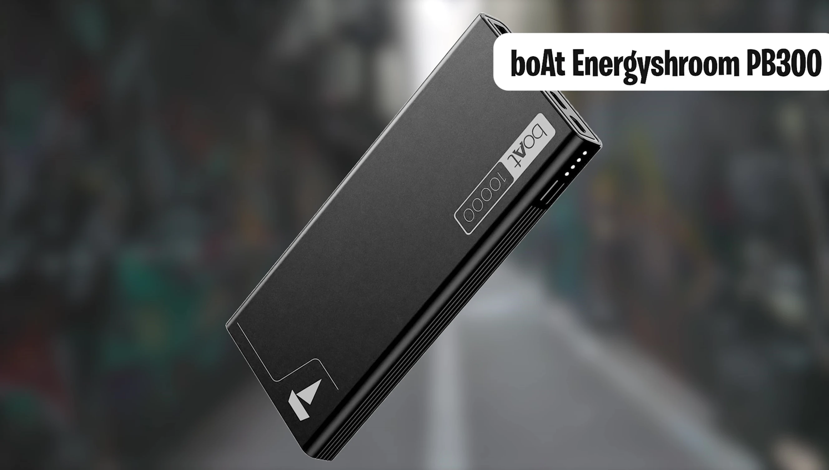 Ambrane Power Bank - showcasing the metal body