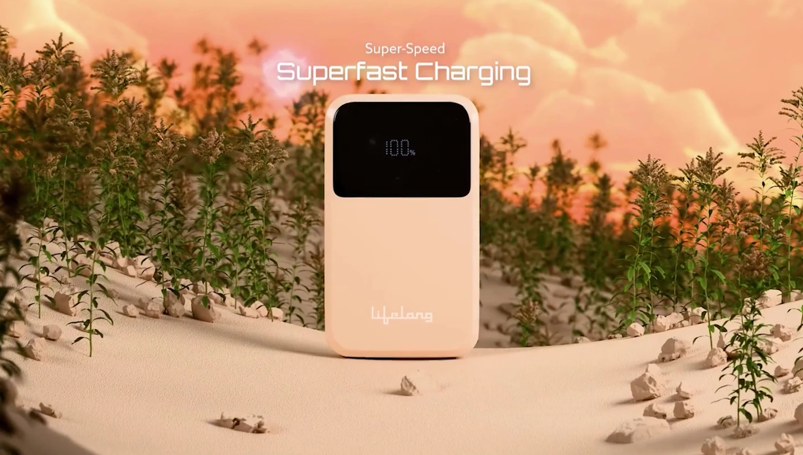 LifeLong power bank - showcasing its design