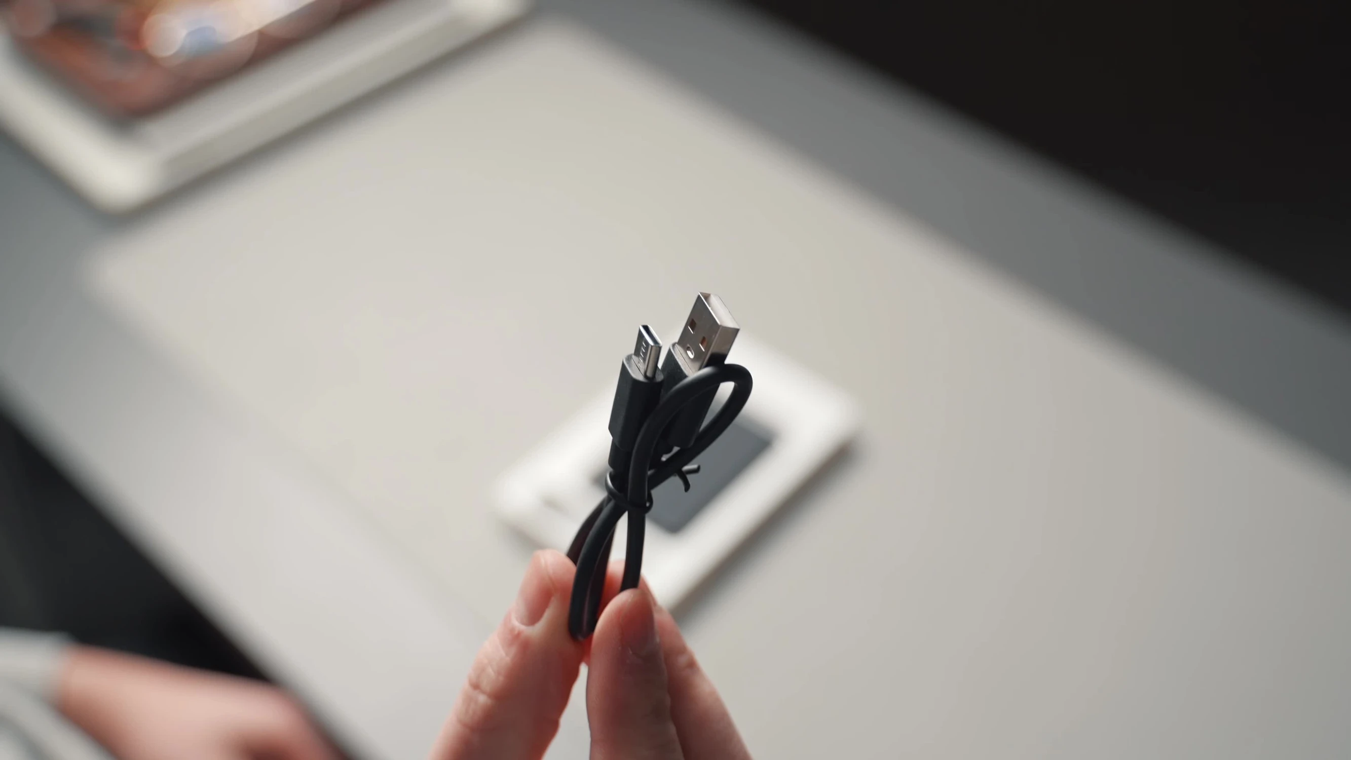 Image showing both wired and wireless charging options.