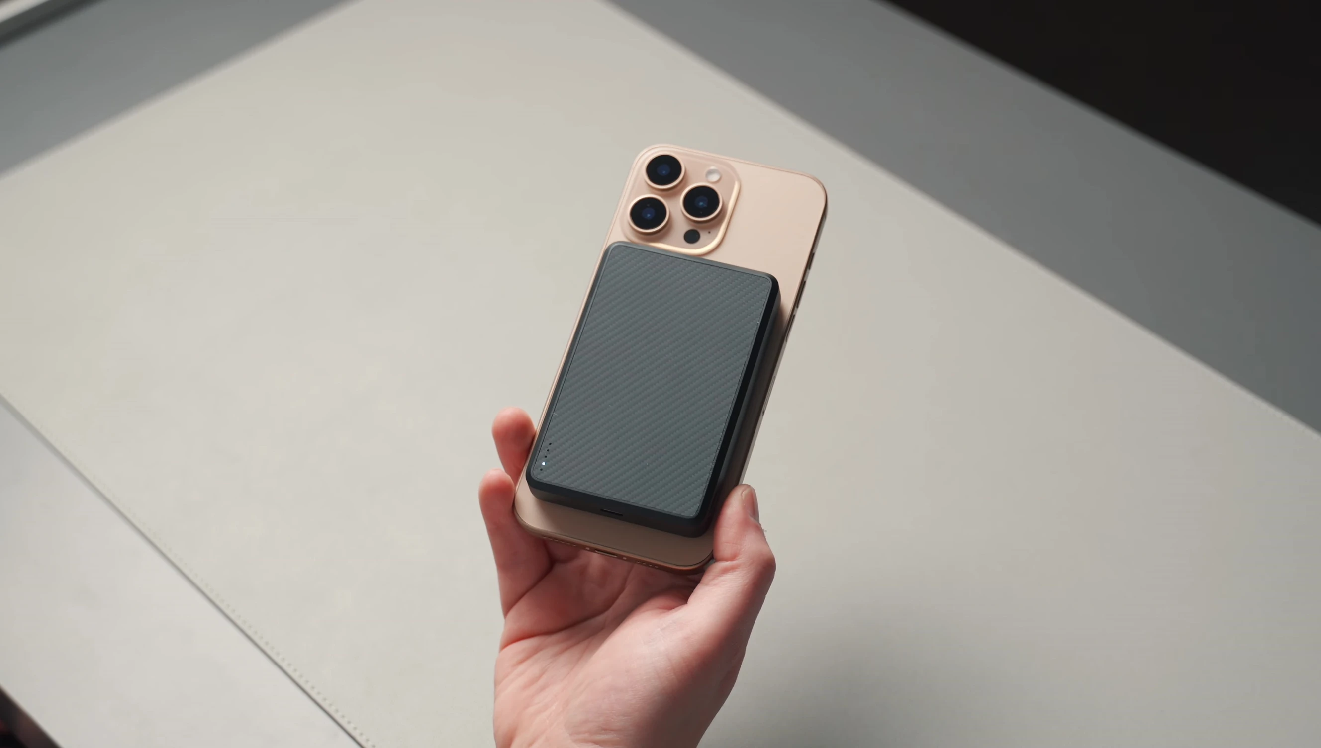 Image showing the power bank being easily carried.