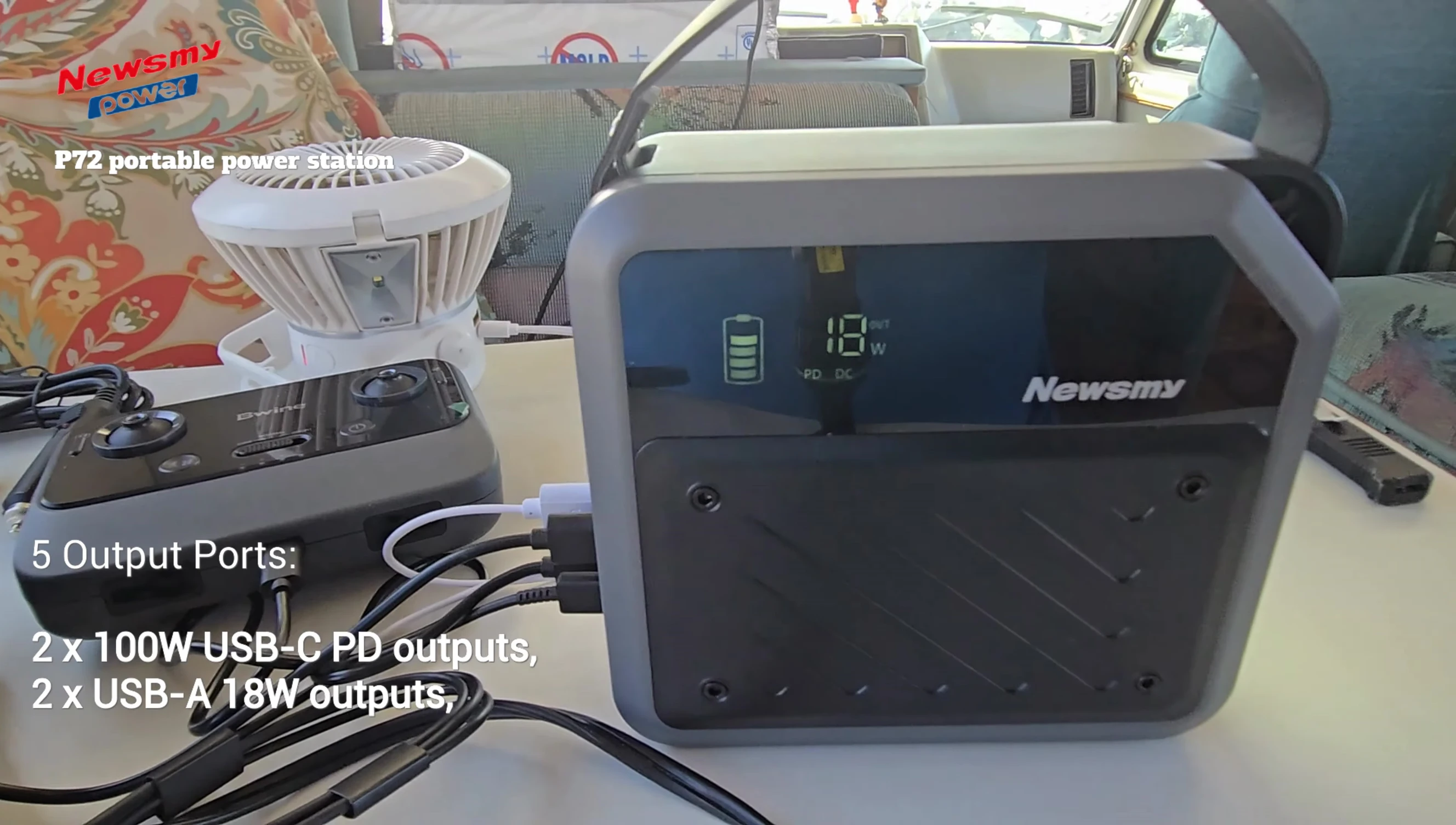 NEWSMY P72 in a compact setting