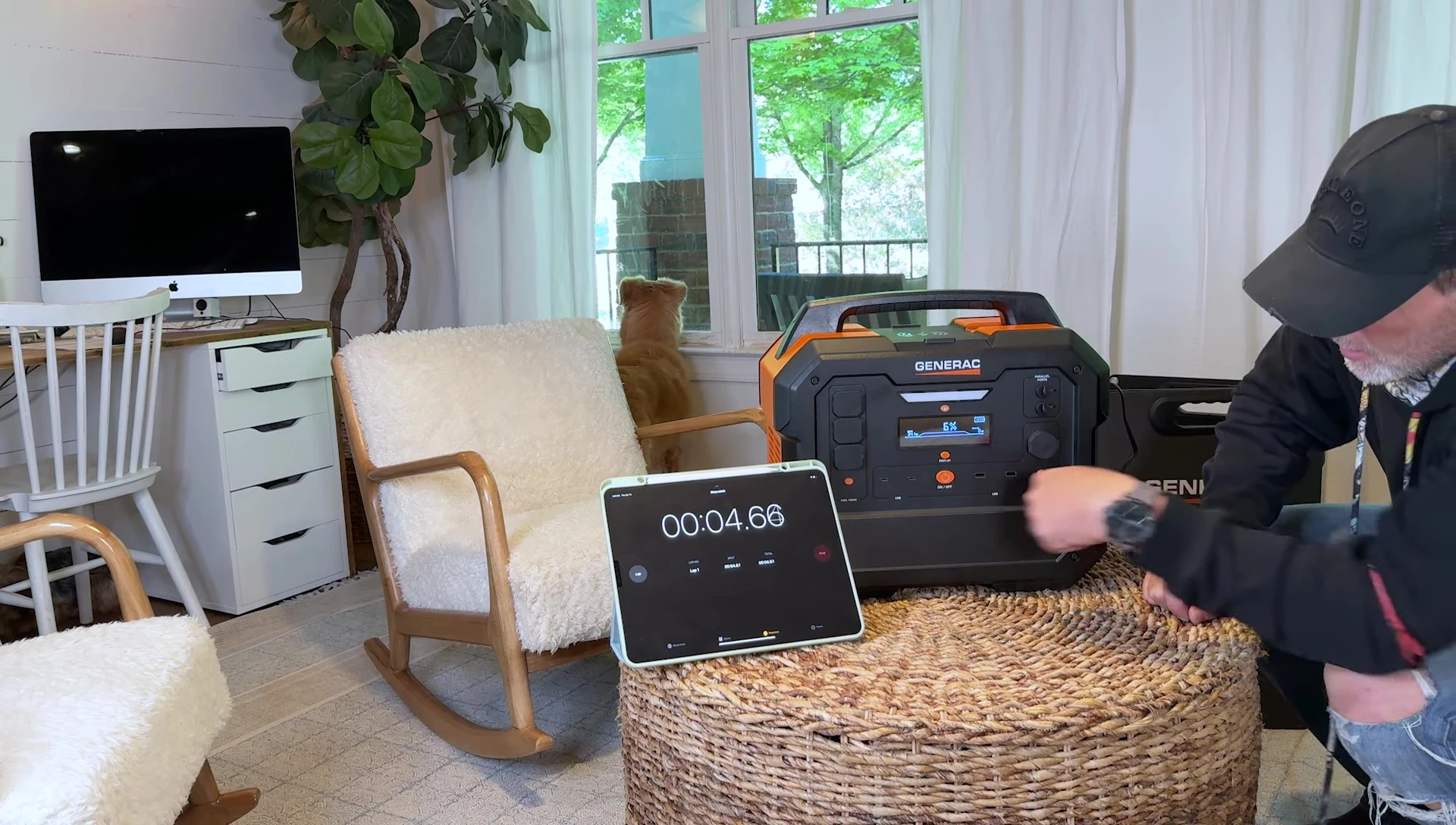 Generac GB2000 charging from wall outlet.