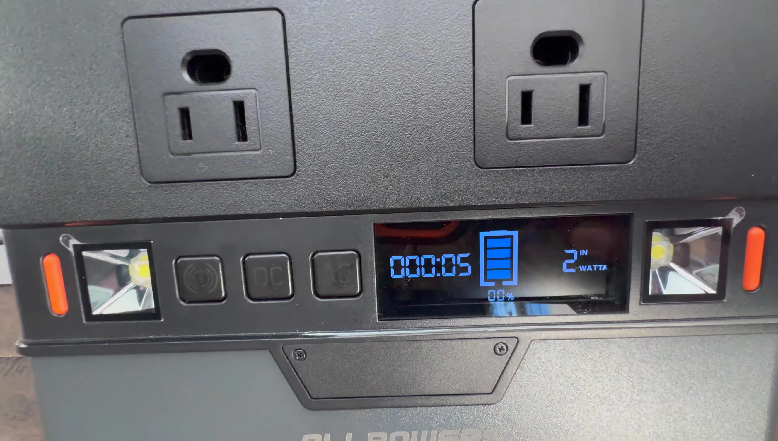 Solar panel charging test
