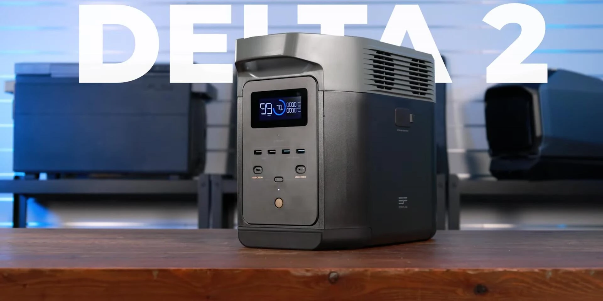 Close-up of the EcoFlow DELTA 2's specifications.