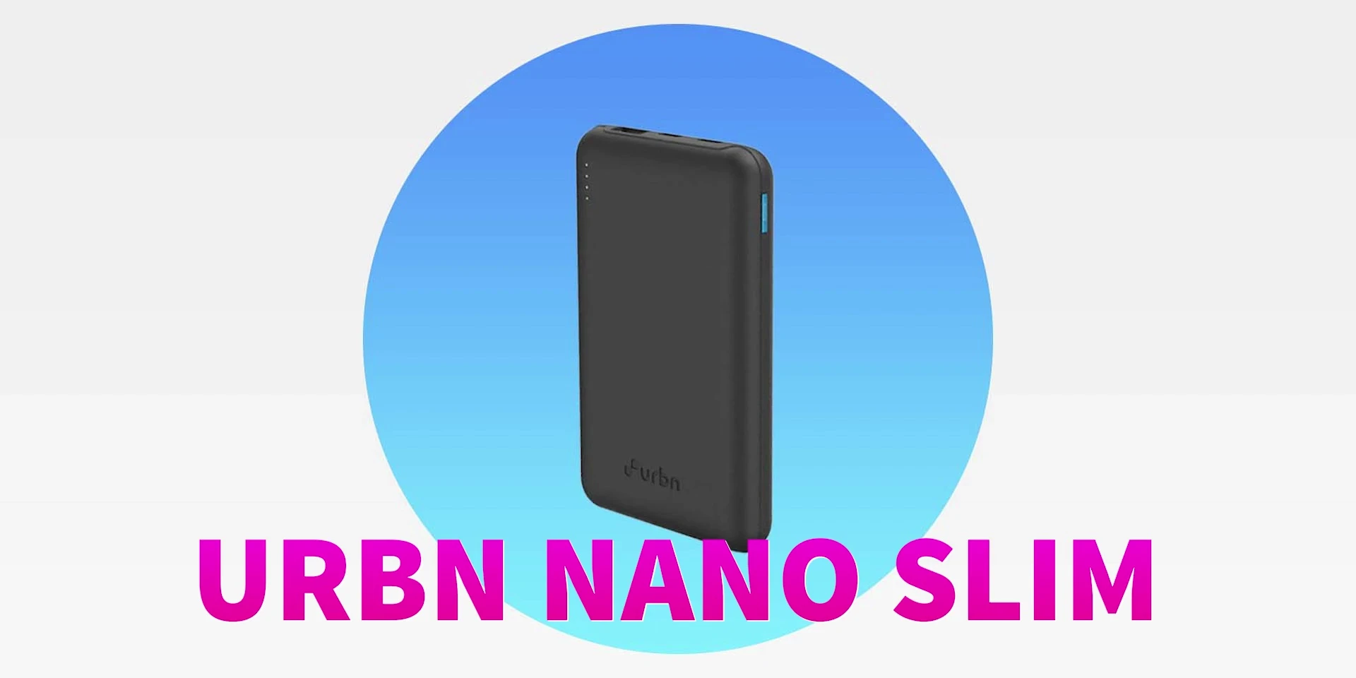 Urban No Slim power bank showcasing its compact design